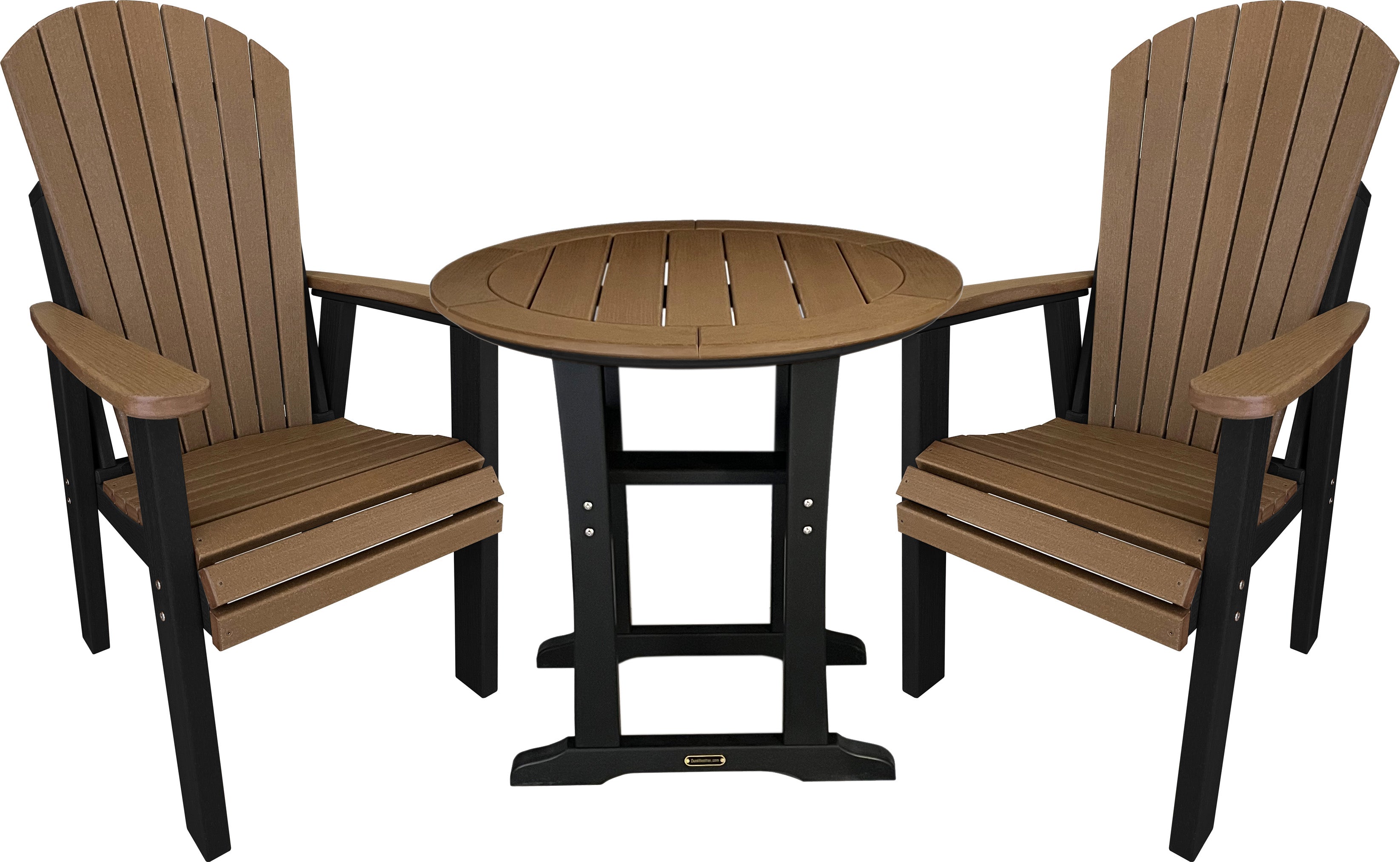 DURAWEATHER POLY® 3-Piece Adirondack Bistro Dining Table Set