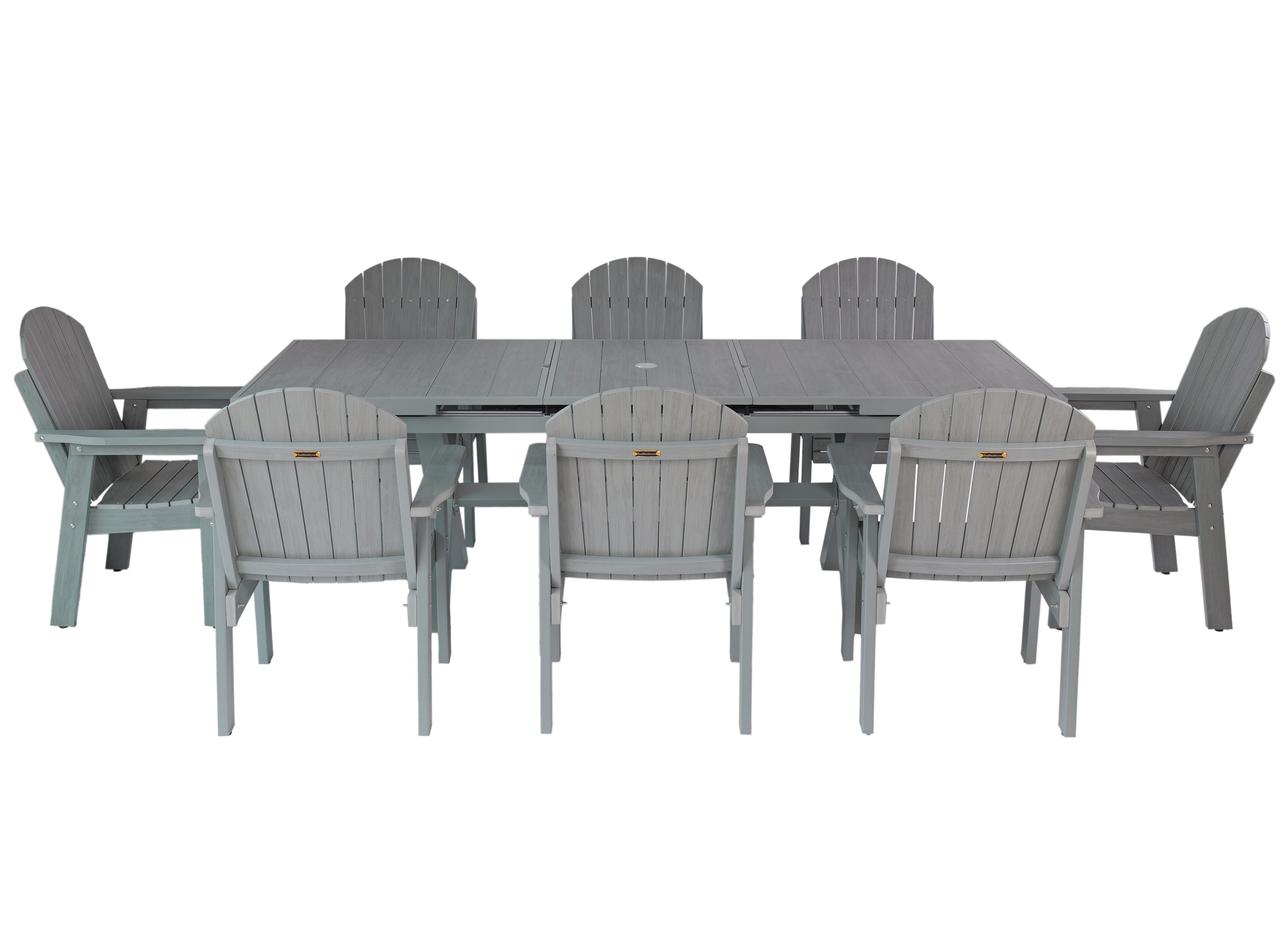9-Piece Extension Adirondack Dining Table Set