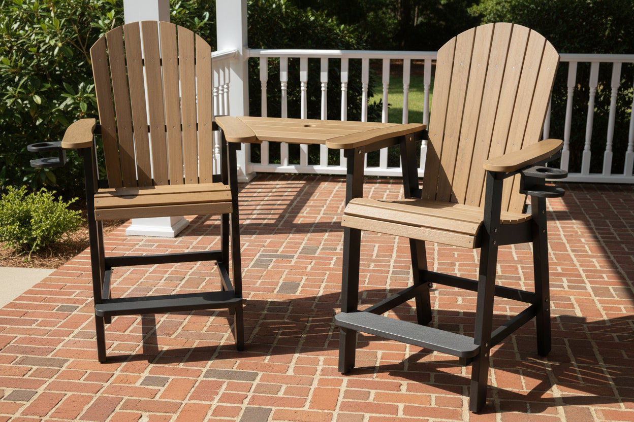 Counter Height Bistro Tete-a-tete With Cupholders