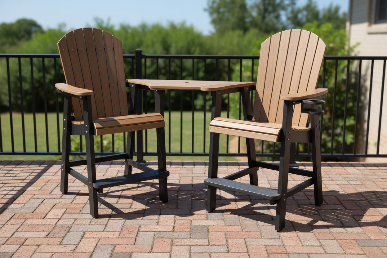 Counter Height Bistro Tete-a-tete With Cupholders