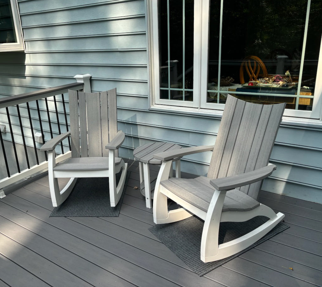 Modern Curve Adirondack Rocking Chair