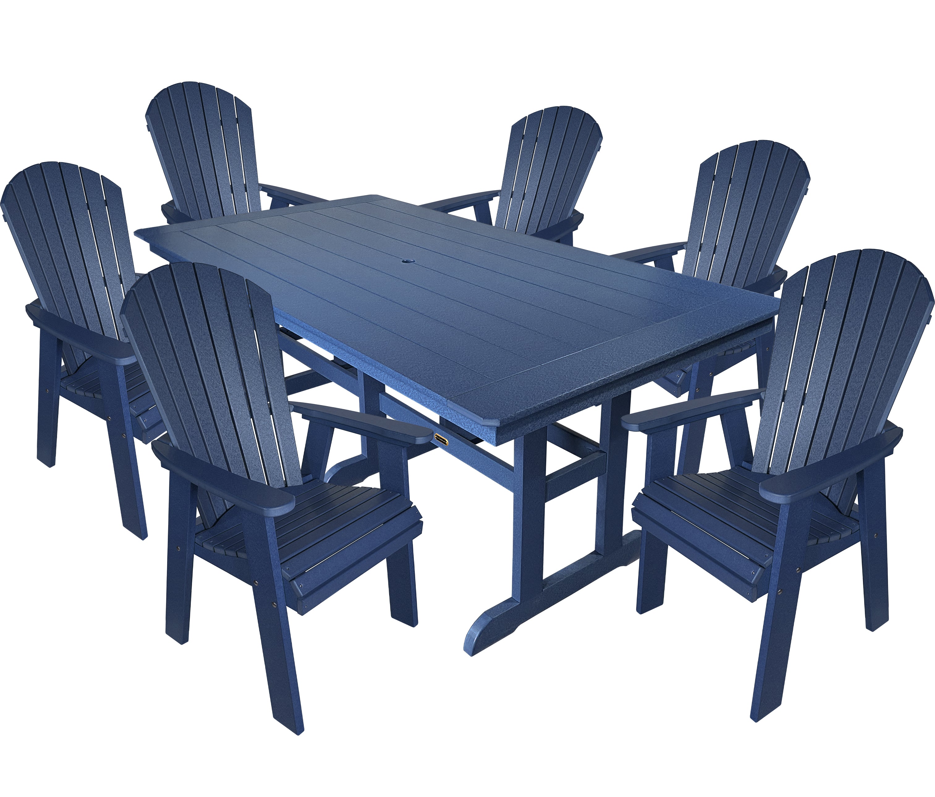 7-Piece Oceanview Adirondack Dining Set - Fully Assembled