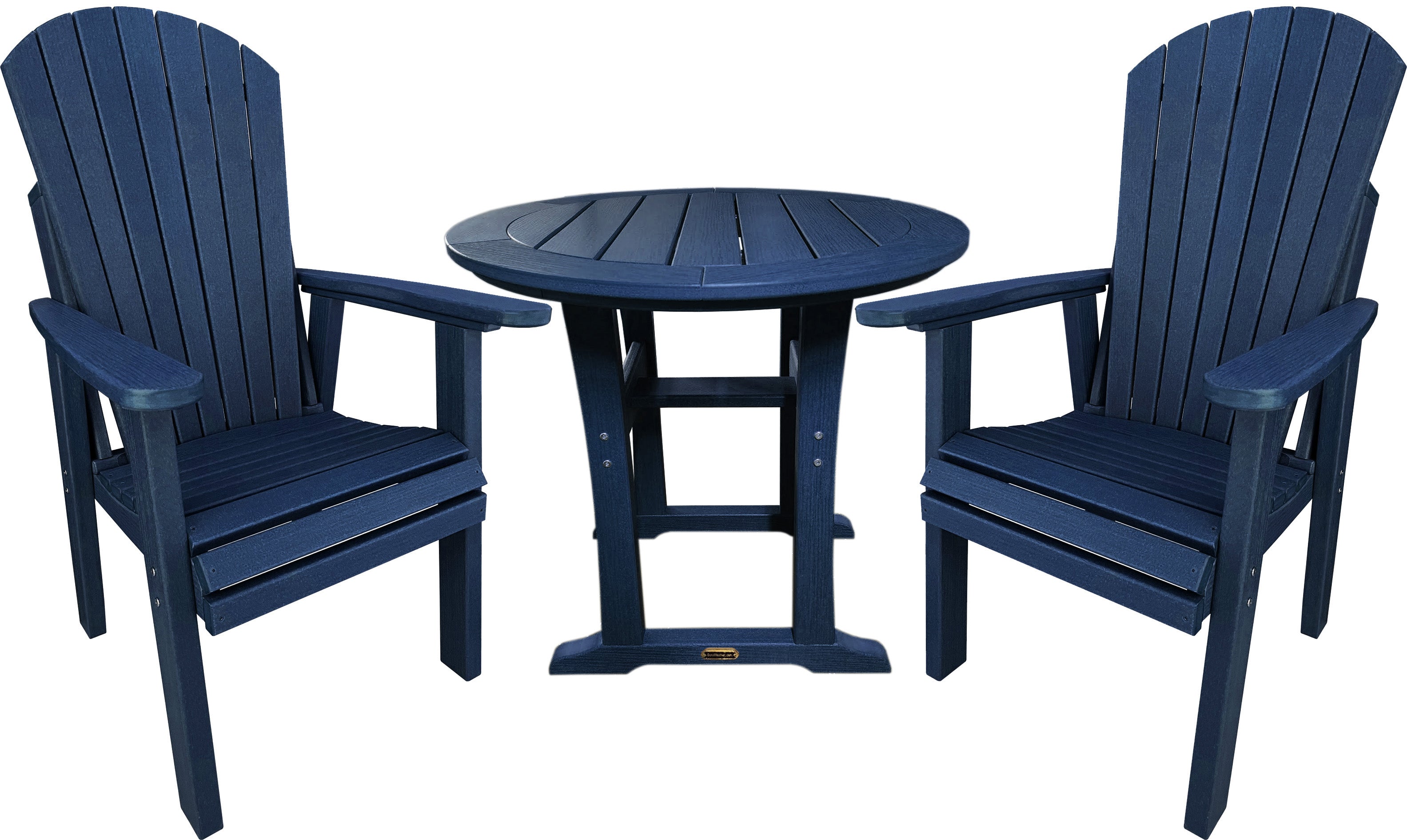 DURAWEATHER POLY® 3-Piece Adirondack Bistro Dining Table Set