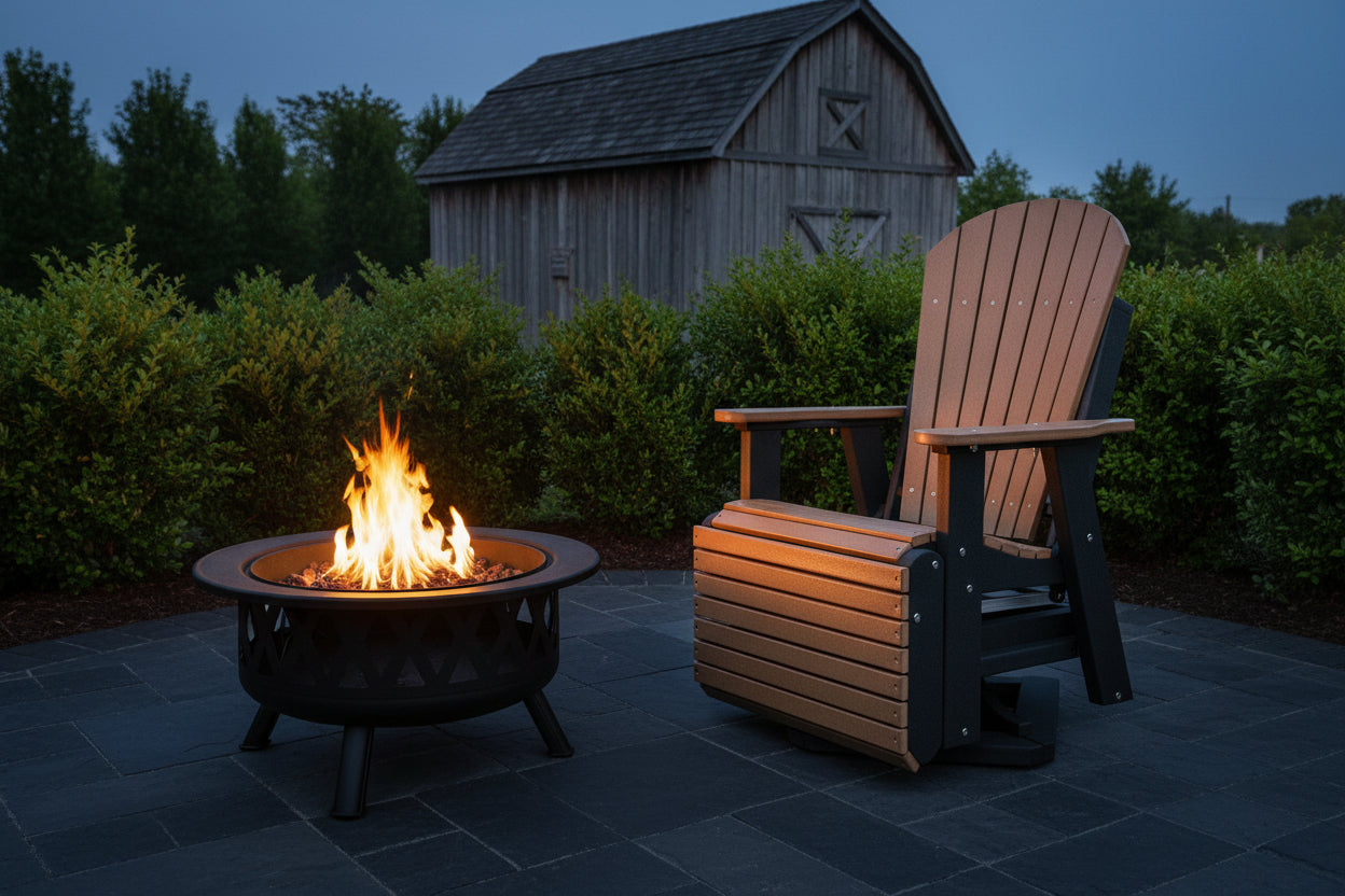 Swivel And Reclining  King Size Adirondack Chair