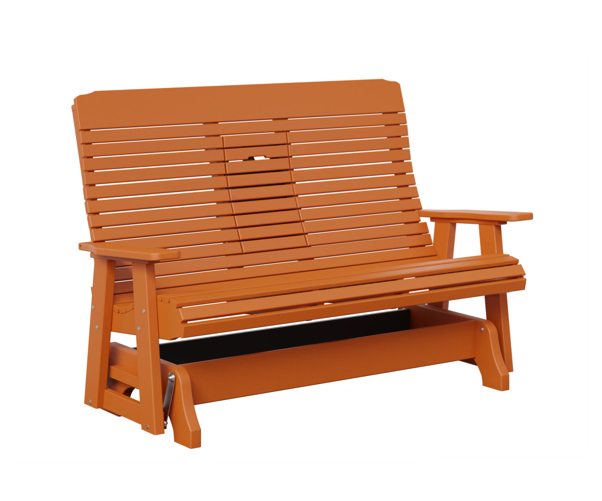 Traditional Loveseat Glider With Flip Down Console