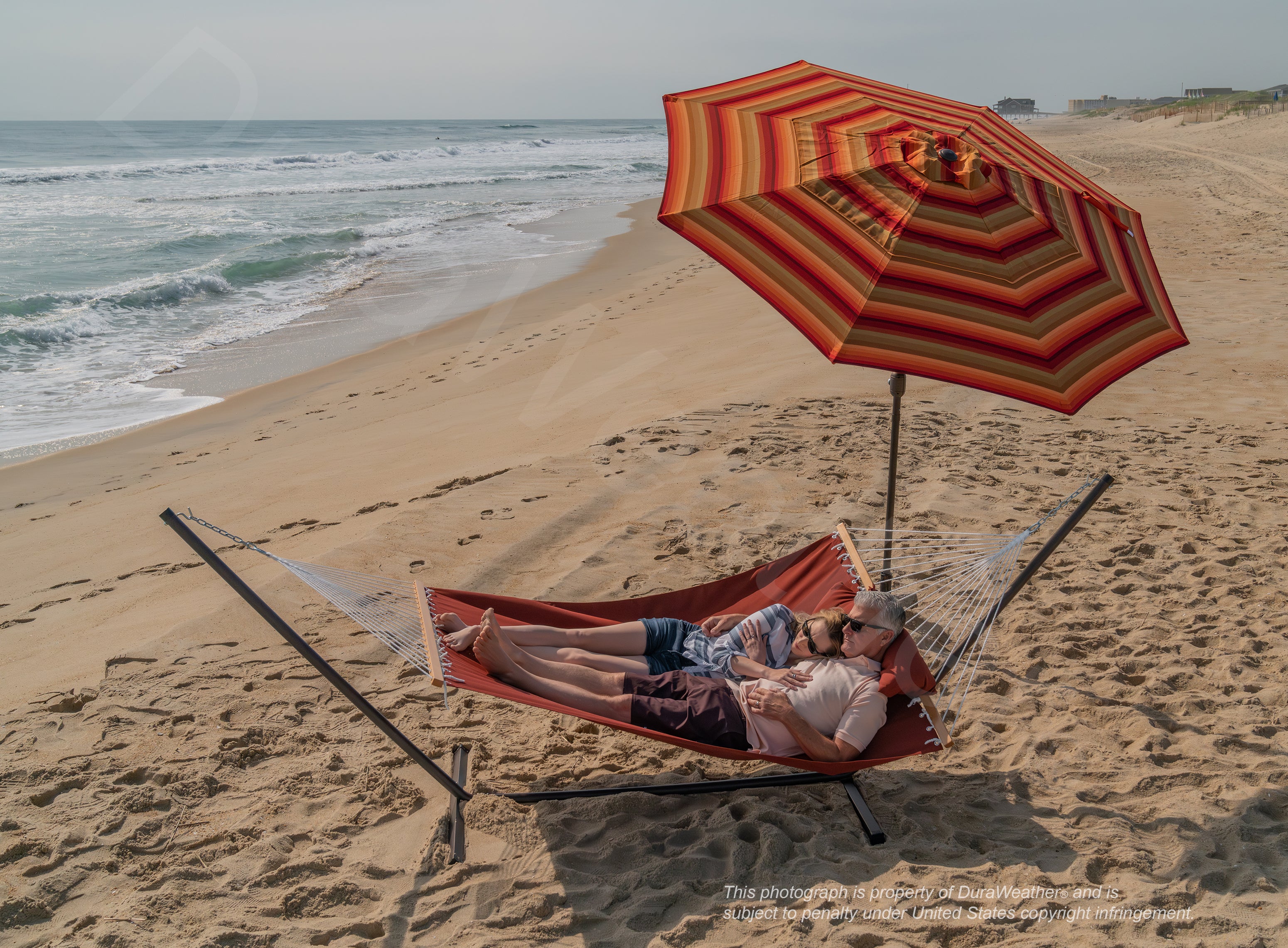 DURAWEATHER POLY® Hammock with Detachable Pillow in Sunbrella Fabrics