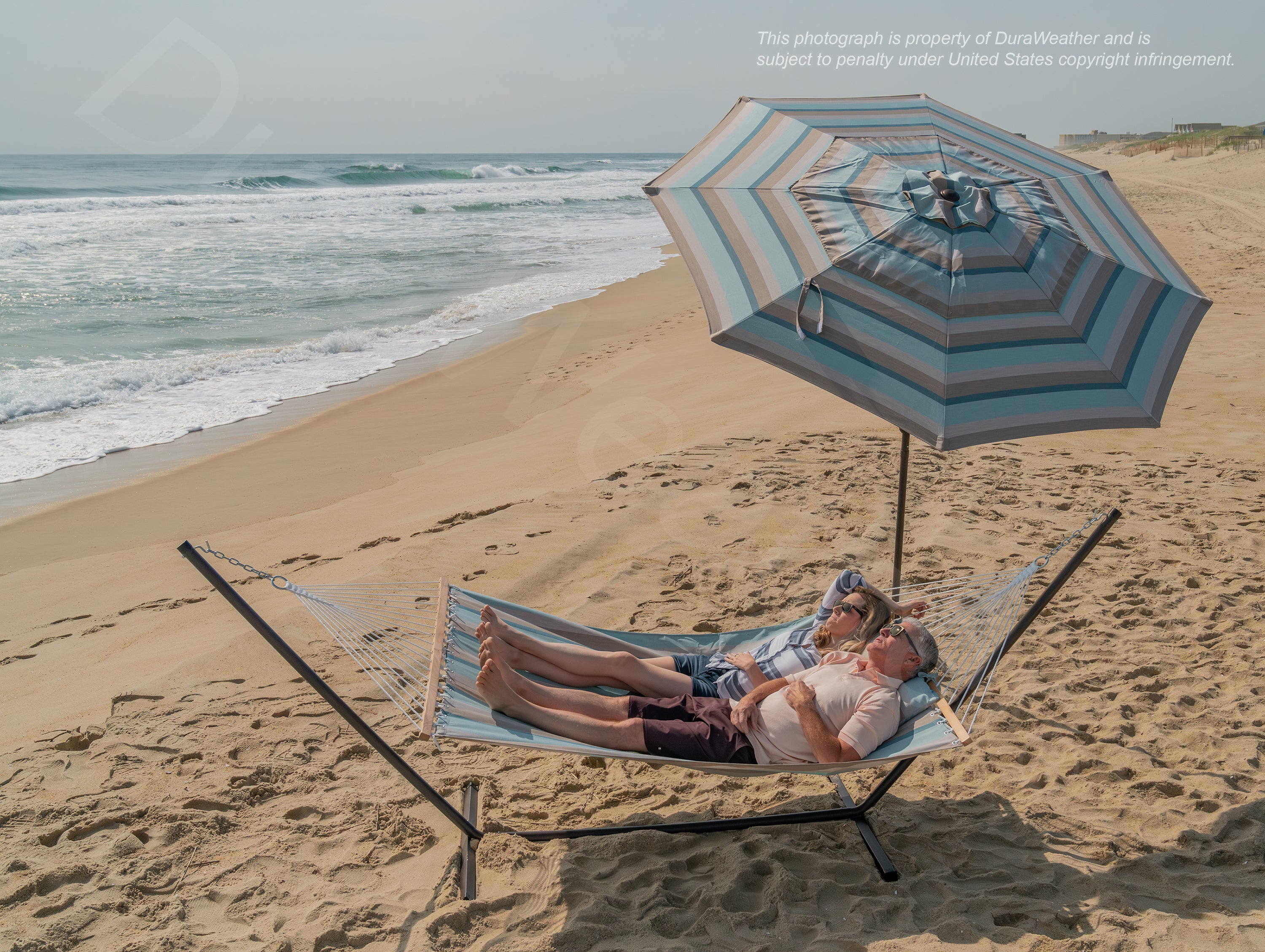 DURAWEATHER POLY® Hammock with Detachable Pillow in Sunbrella Fabrics