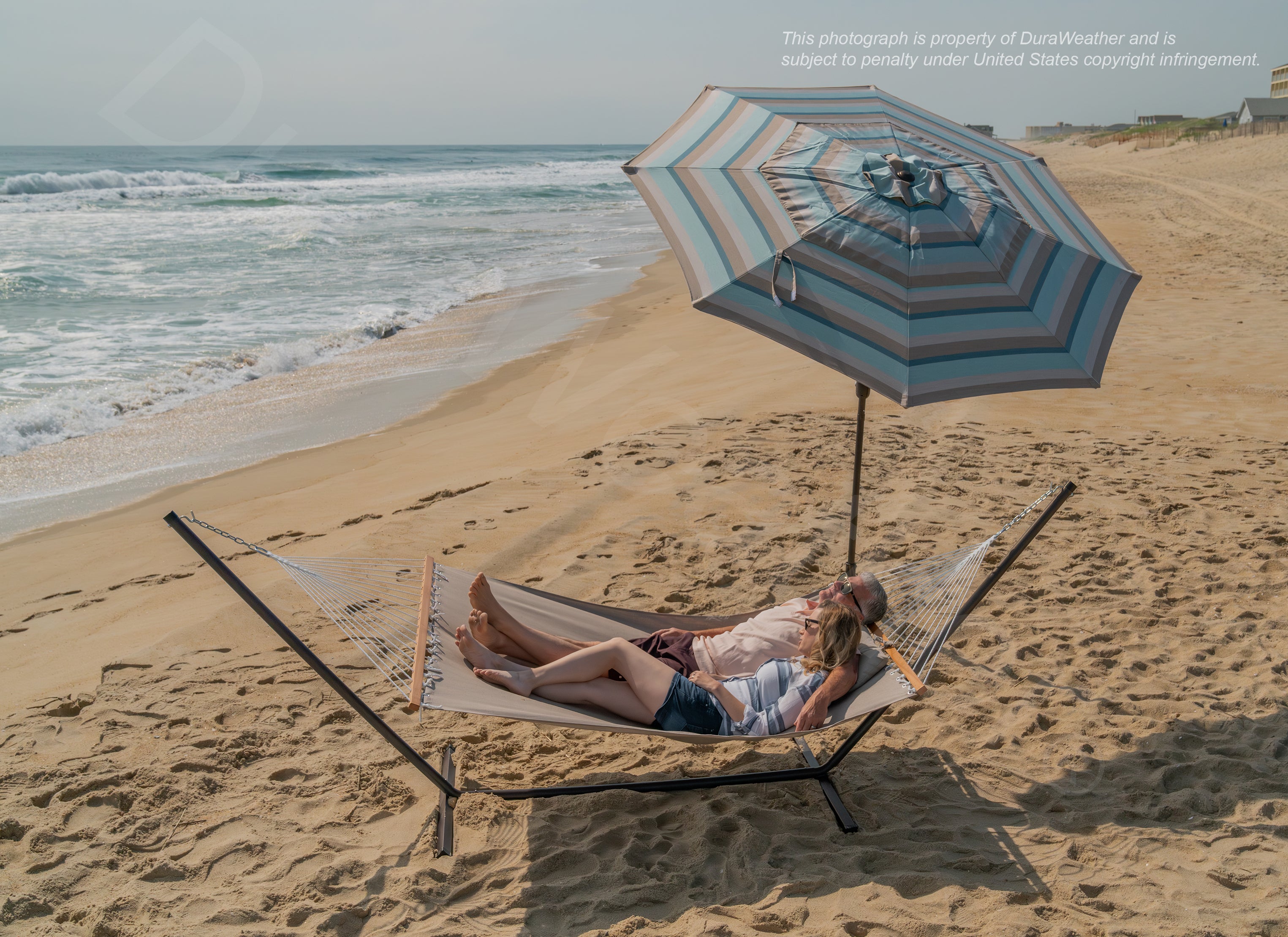 DURAWEATHER POLY® Hammock with Detachable Pillow in Sunbrella Fabrics