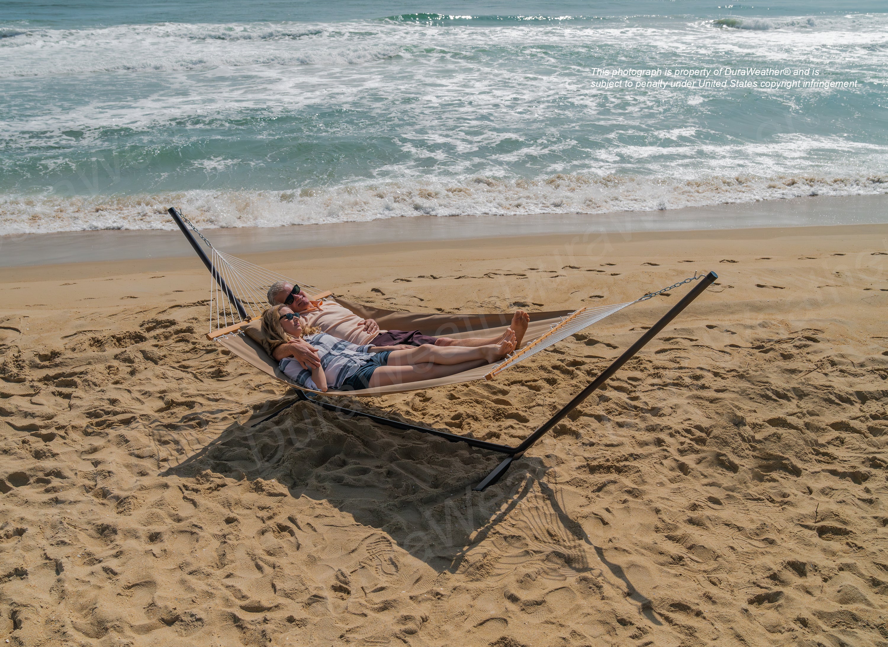 DURAWEATHER POLY® Hammock with Detachable Pillow in Sunbrella Fabrics