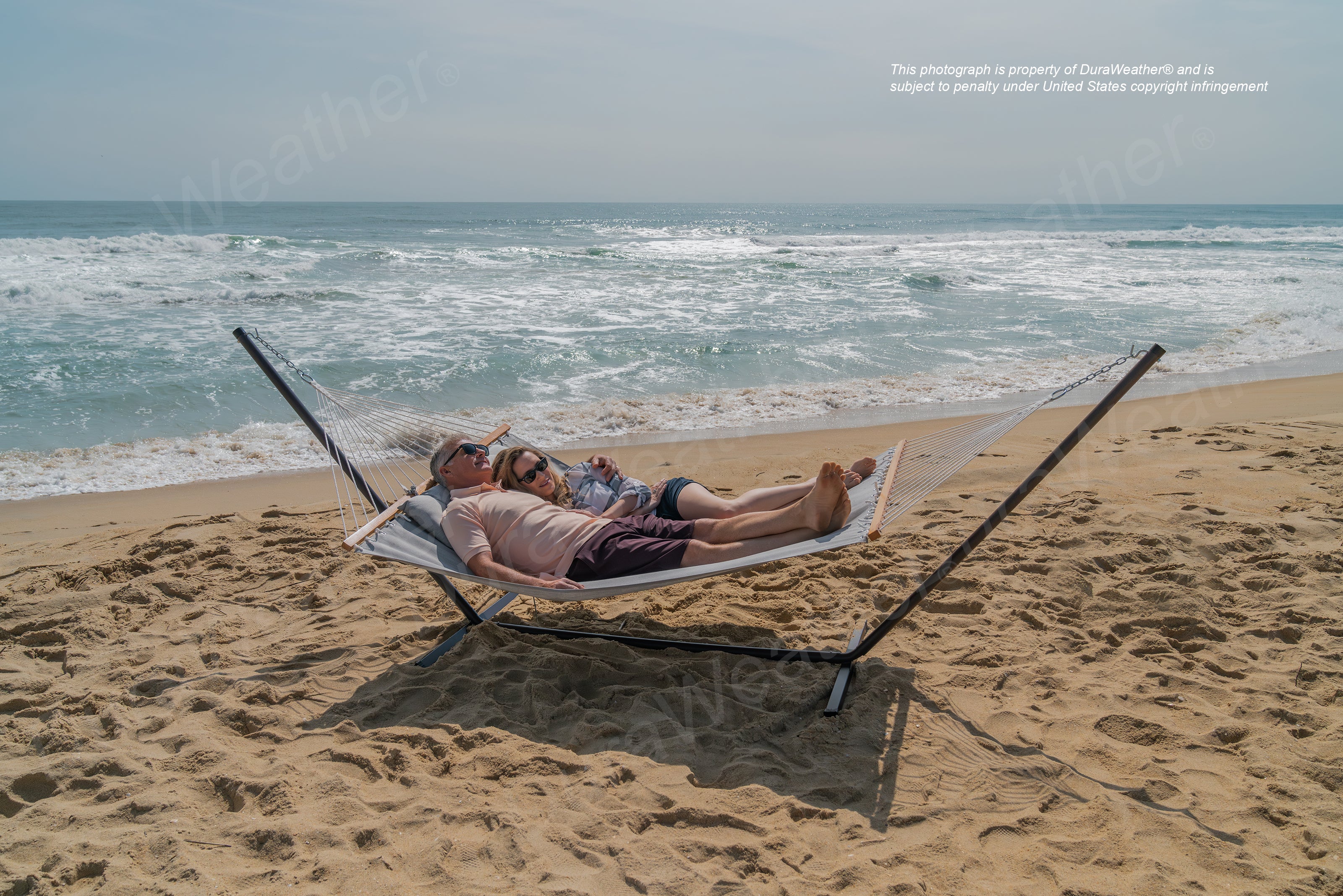 DURAWEATHER POLY® Hammock with Detachable Pillow in Sunbrella Fabrics