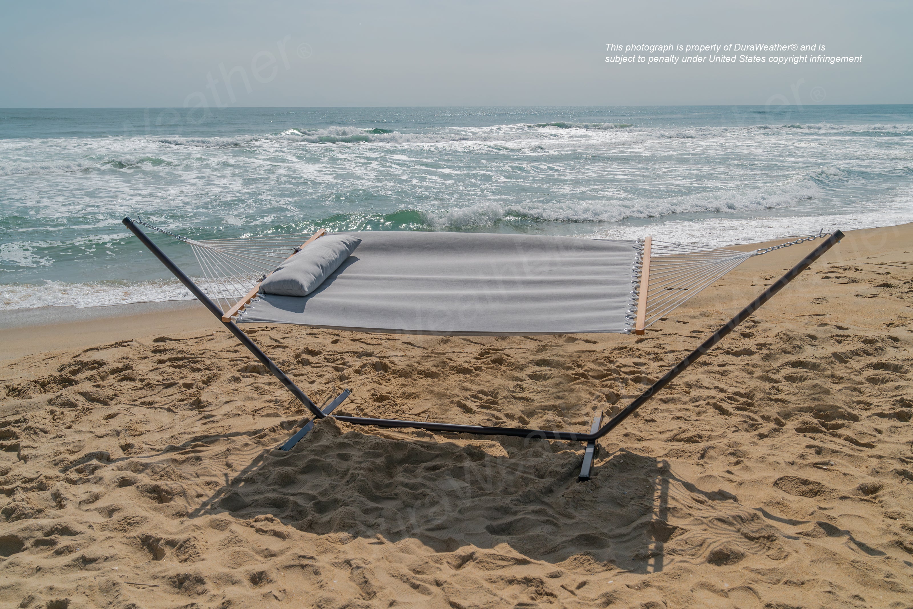 DURAWEATHER POLY® Hammock with Detachable Pillow in Sunbrella Fabrics