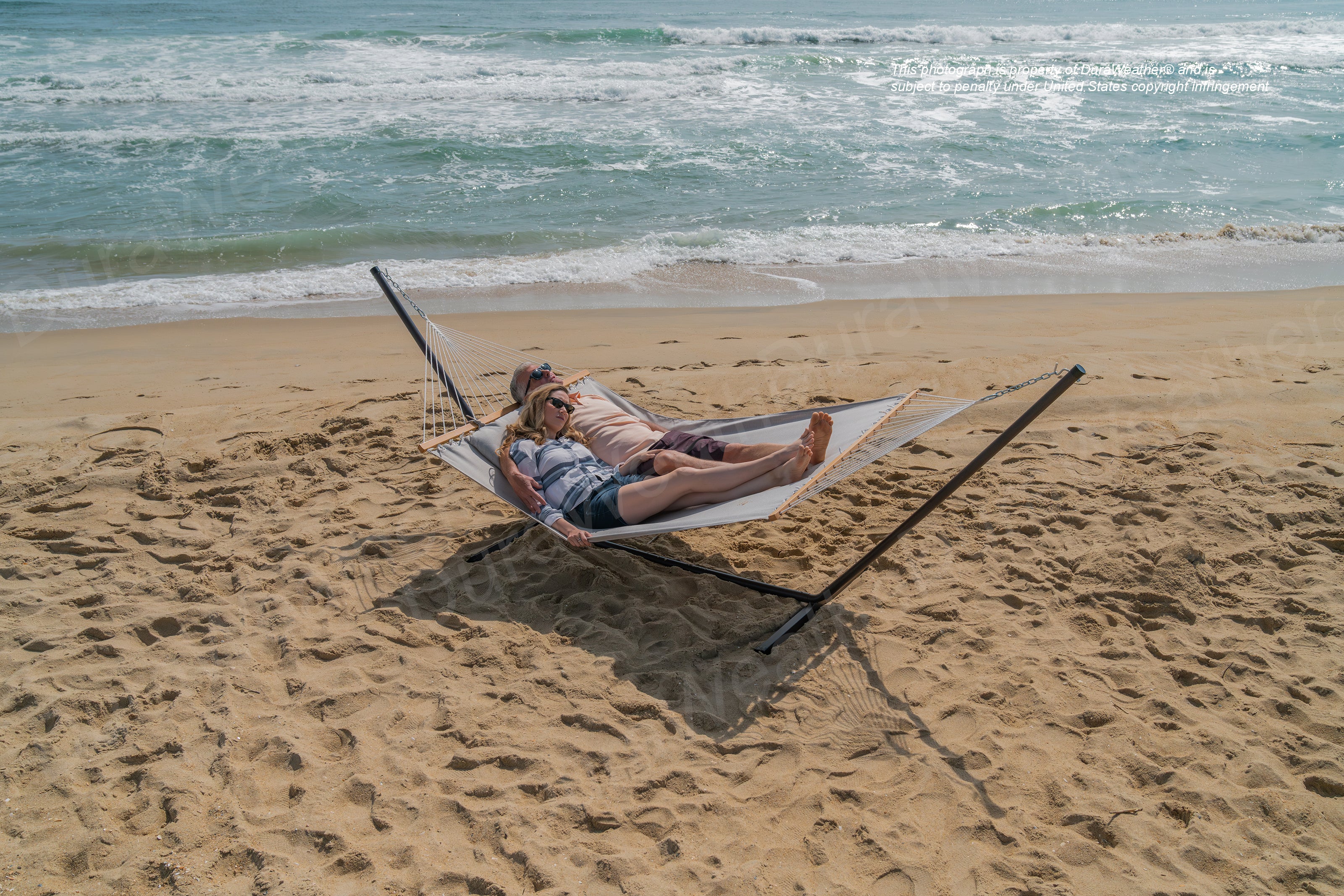 DURAWEATHER POLY® Hammock with Detachable Pillow in Sunbrella Fabrics