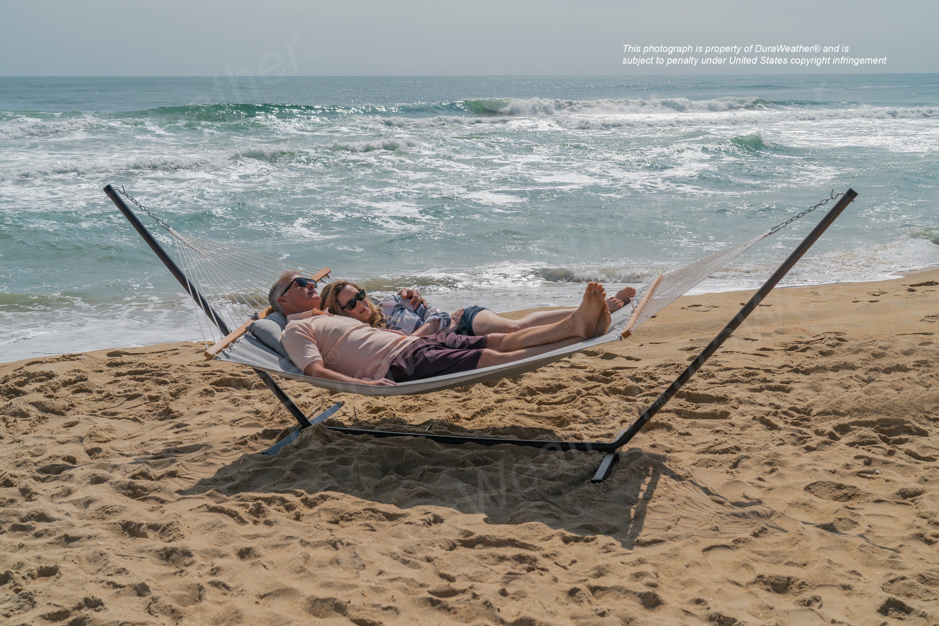 DURAWEATHER POLY® Hammock with Detachable Pillow in Sunbrella Fabrics