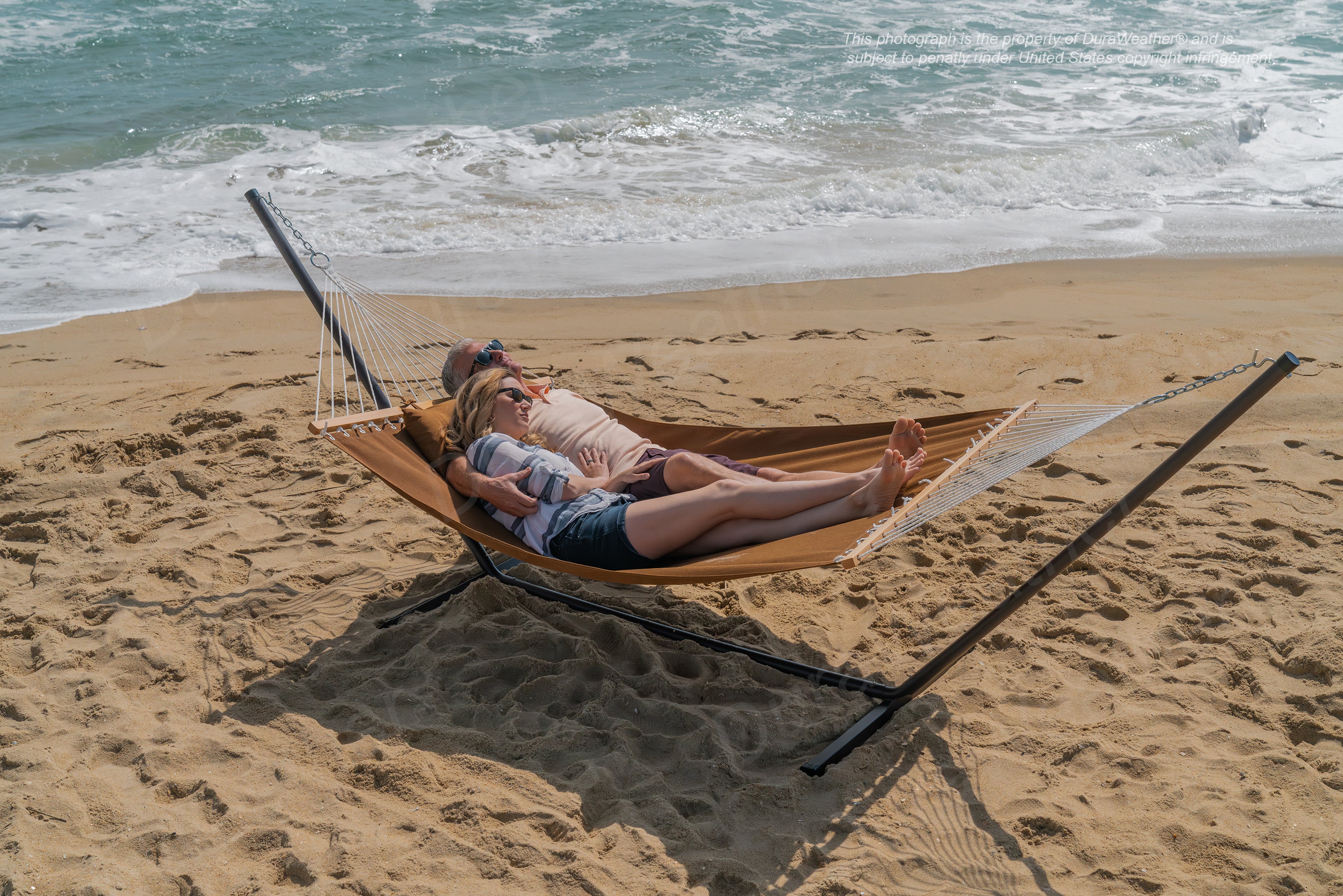 DURAWEATHER POLY® Hammock with Detachable Pillow in Sunbrella Fabrics