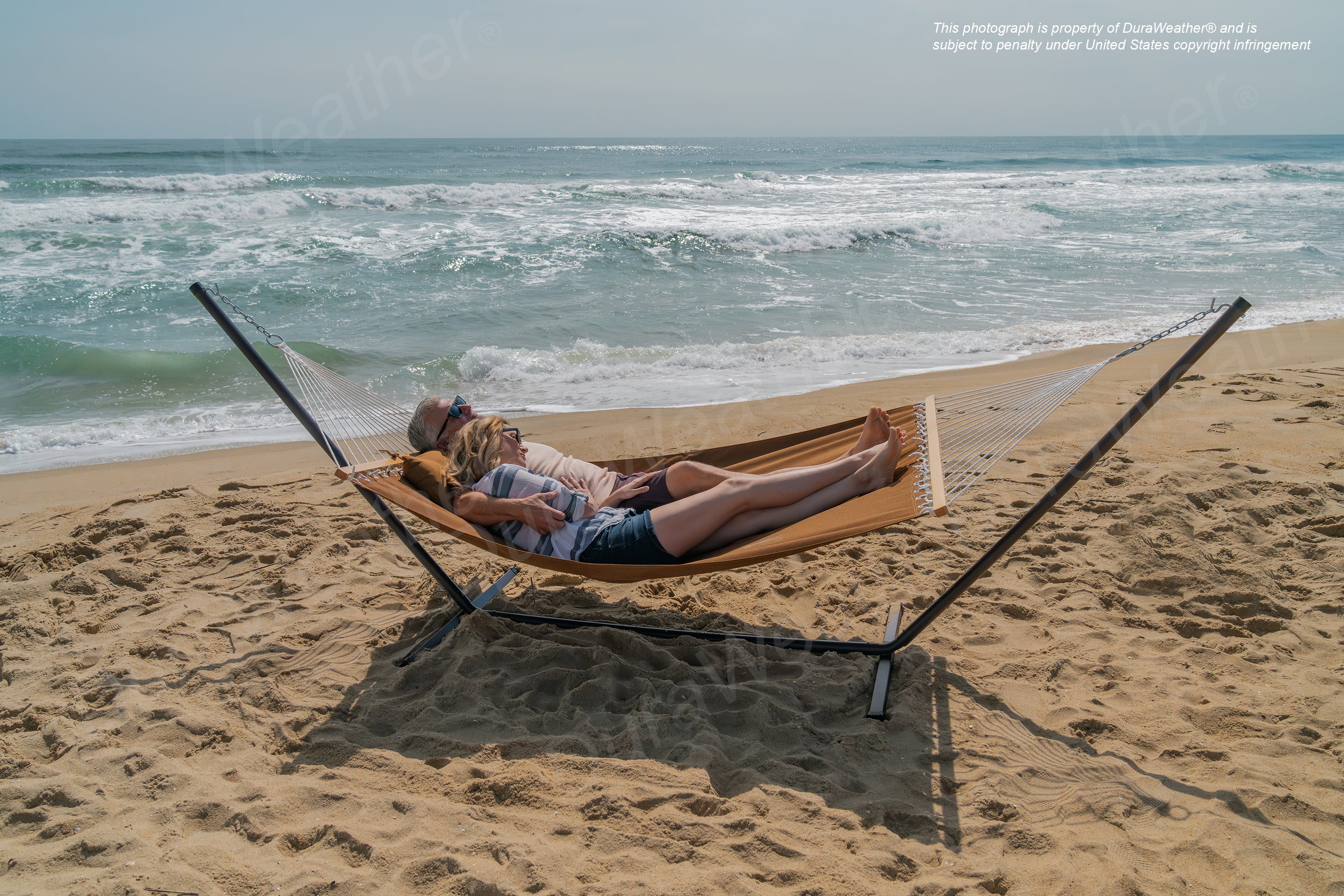 DURAWEATHER POLY® Hammock with Detachable Pillow in Sunbrella Fabrics