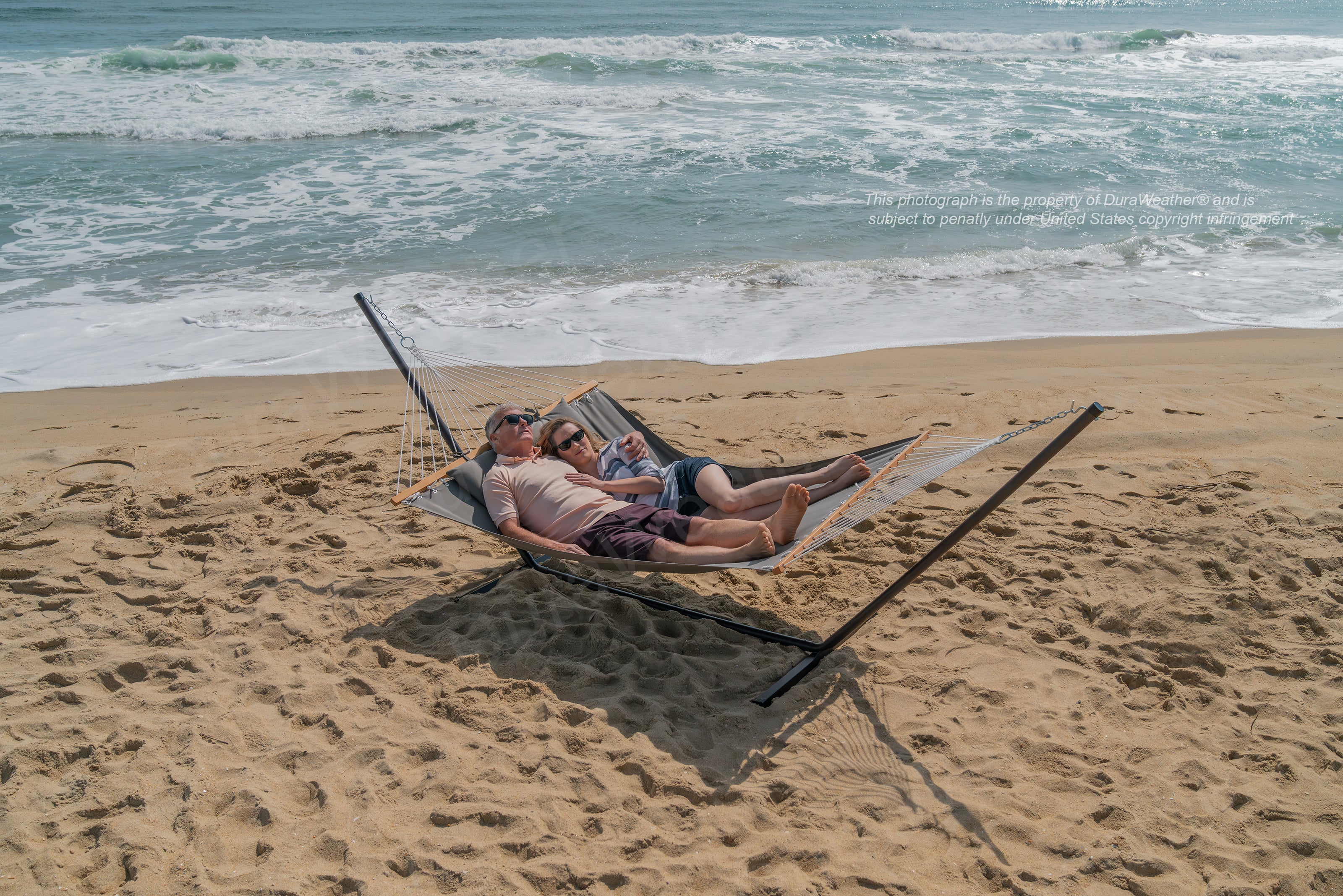 DURAWEATHER POLY® Hammock with Detachable Pillow in Sunbrella Fabrics