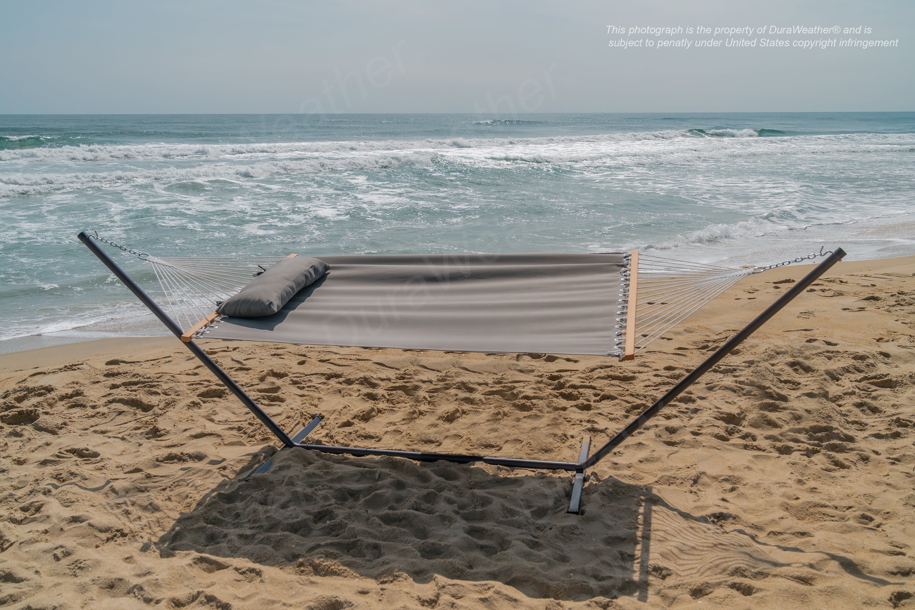 DURAWEATHER POLY® Hammock with Detachable Pillow in Sunbrella Fabrics