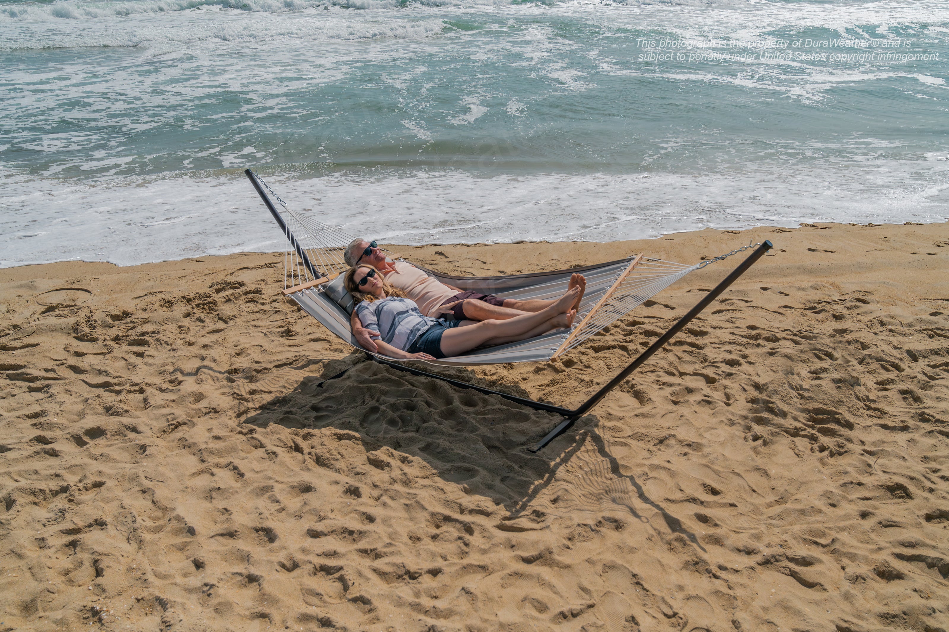 DURAWEATHER POLY® Hammock with Detachable Pillow in Sunbrella Fabrics