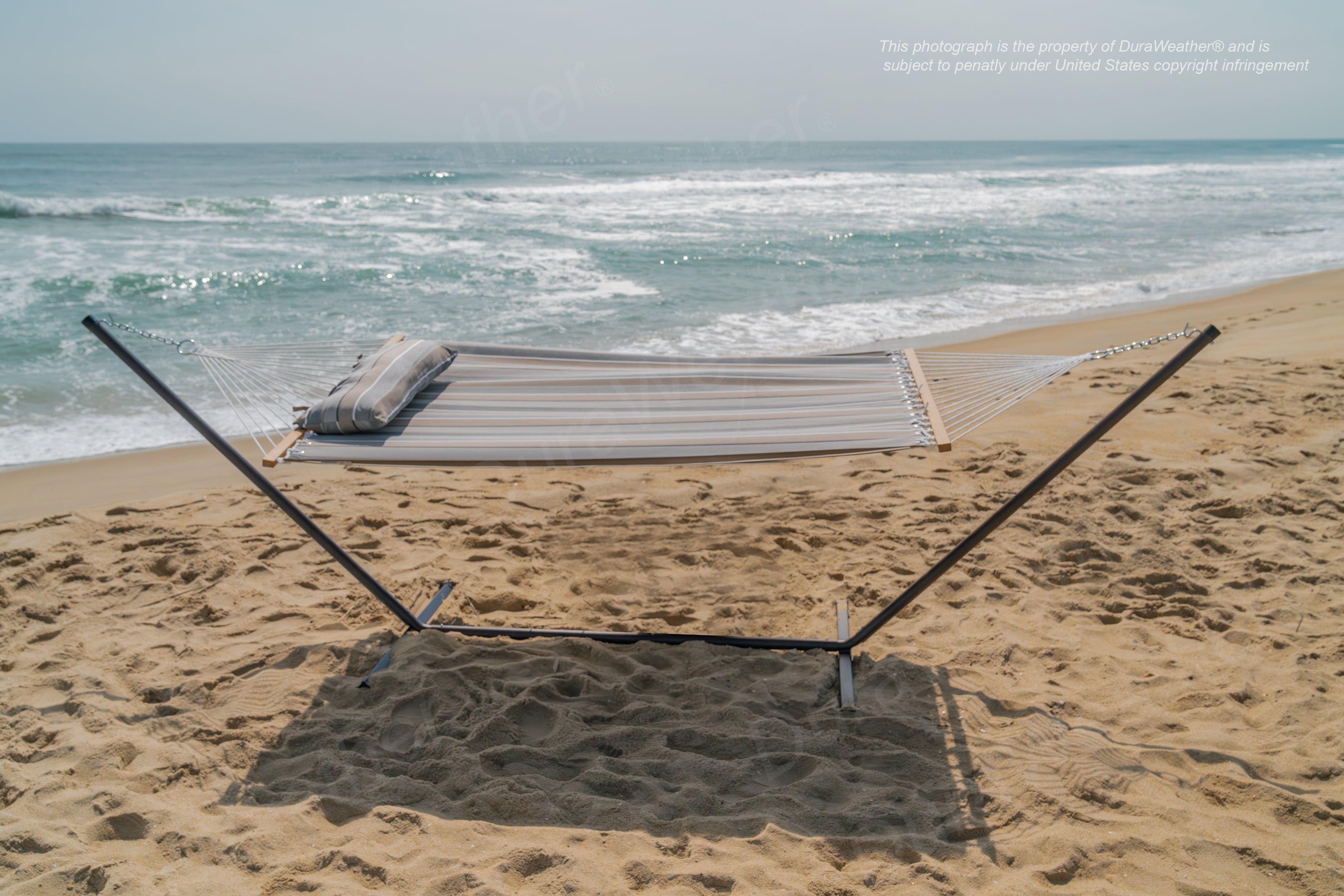 DURAWEATHER POLY® Hammock with Detachable Pillow in Sunbrella Fabrics