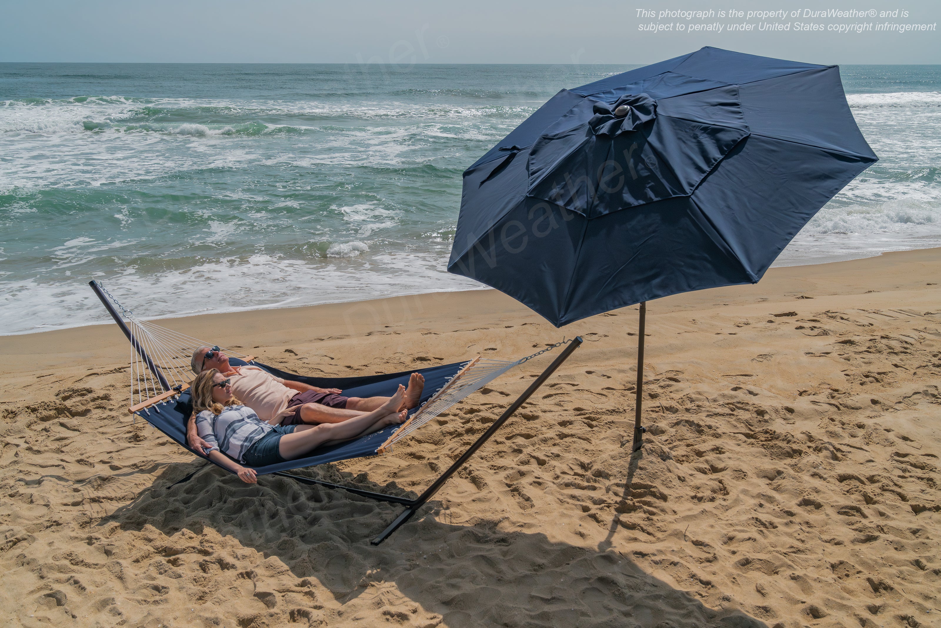 DURAWEATHER POLY® Hammock with Detachable Pillow in Sunbrella Fabrics