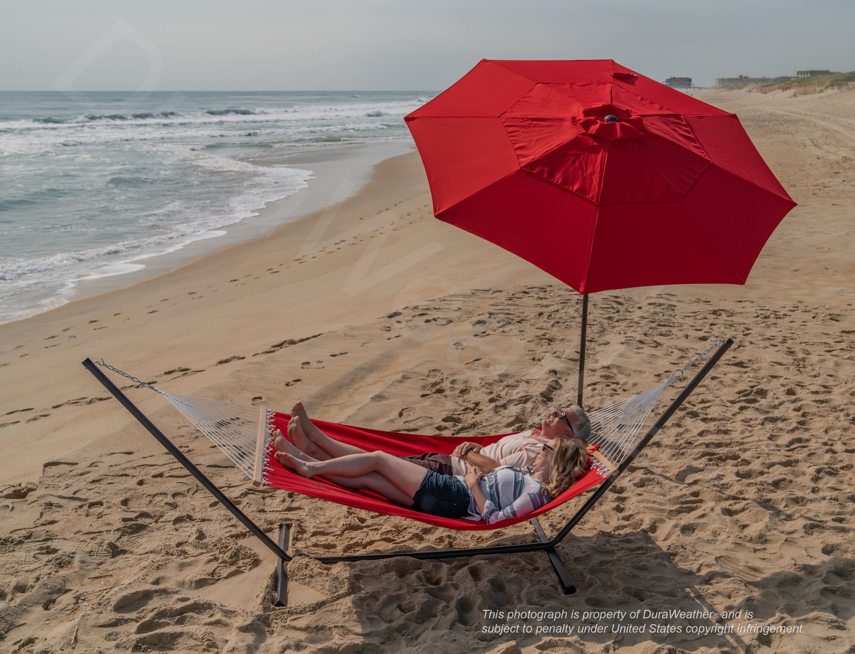 DURAWEATHER POLY® Hammock with Detachable Pillow in Sunbrella Fabrics