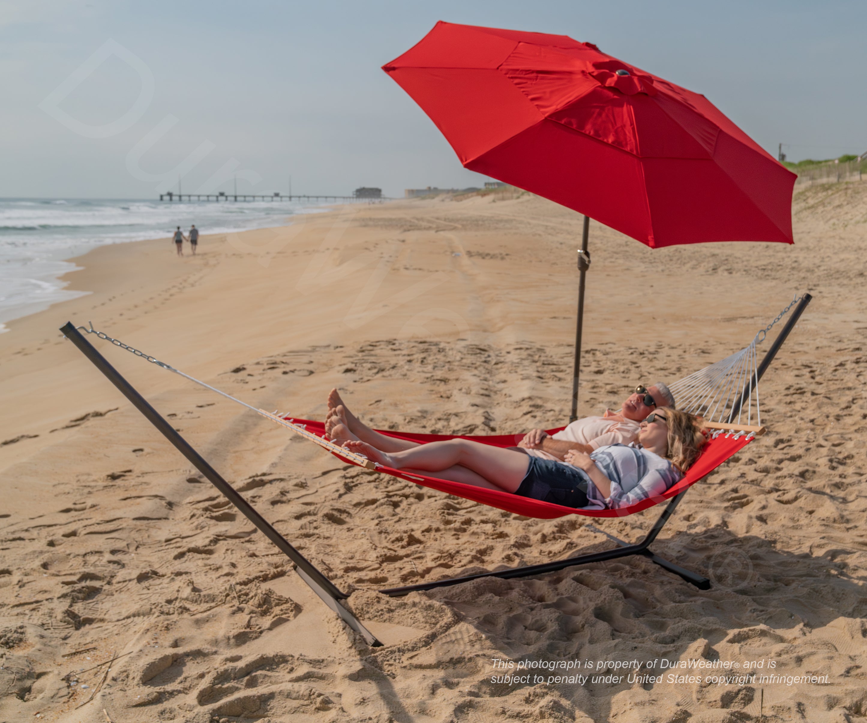 DURAWEATHER POLY® Hammock with Detachable Pillow in Sunbrella Fabrics