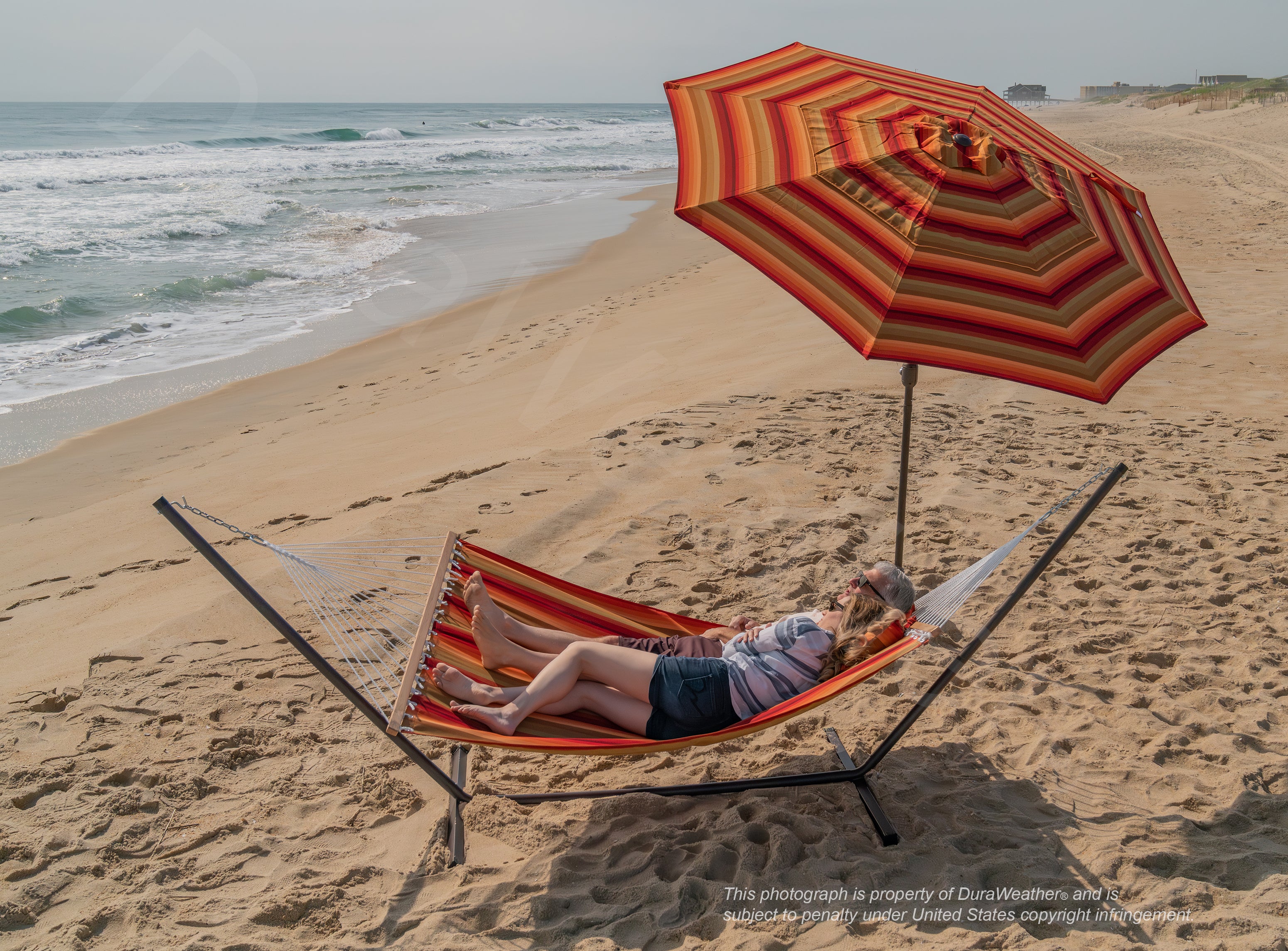 DURAWEATHER POLY® Hammock with Detachable Pillow in Sunbrella Fabrics