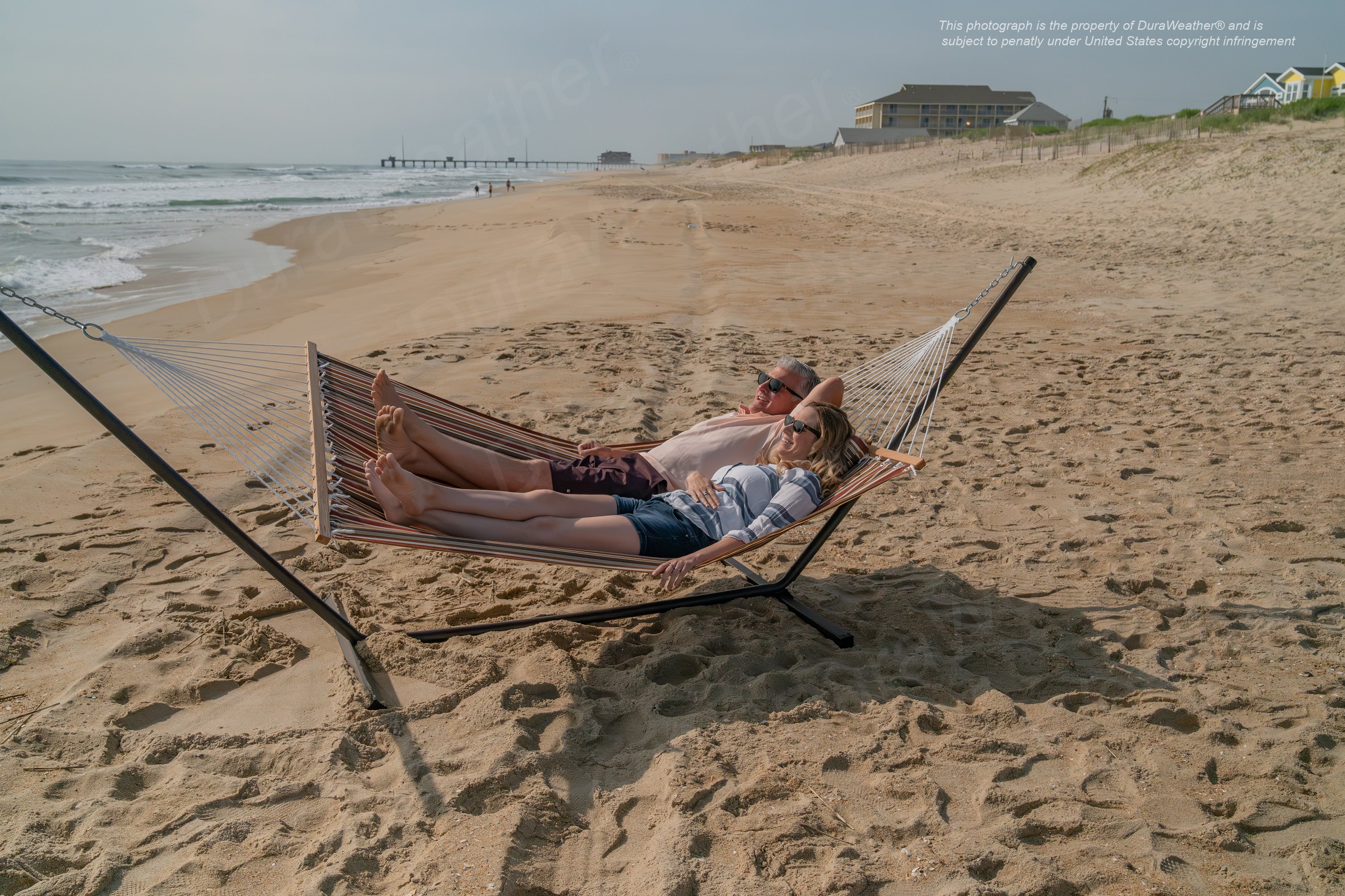 DURAWEATHER POLY® Hammock with Detachable Pillow in Sunbrella Fabrics