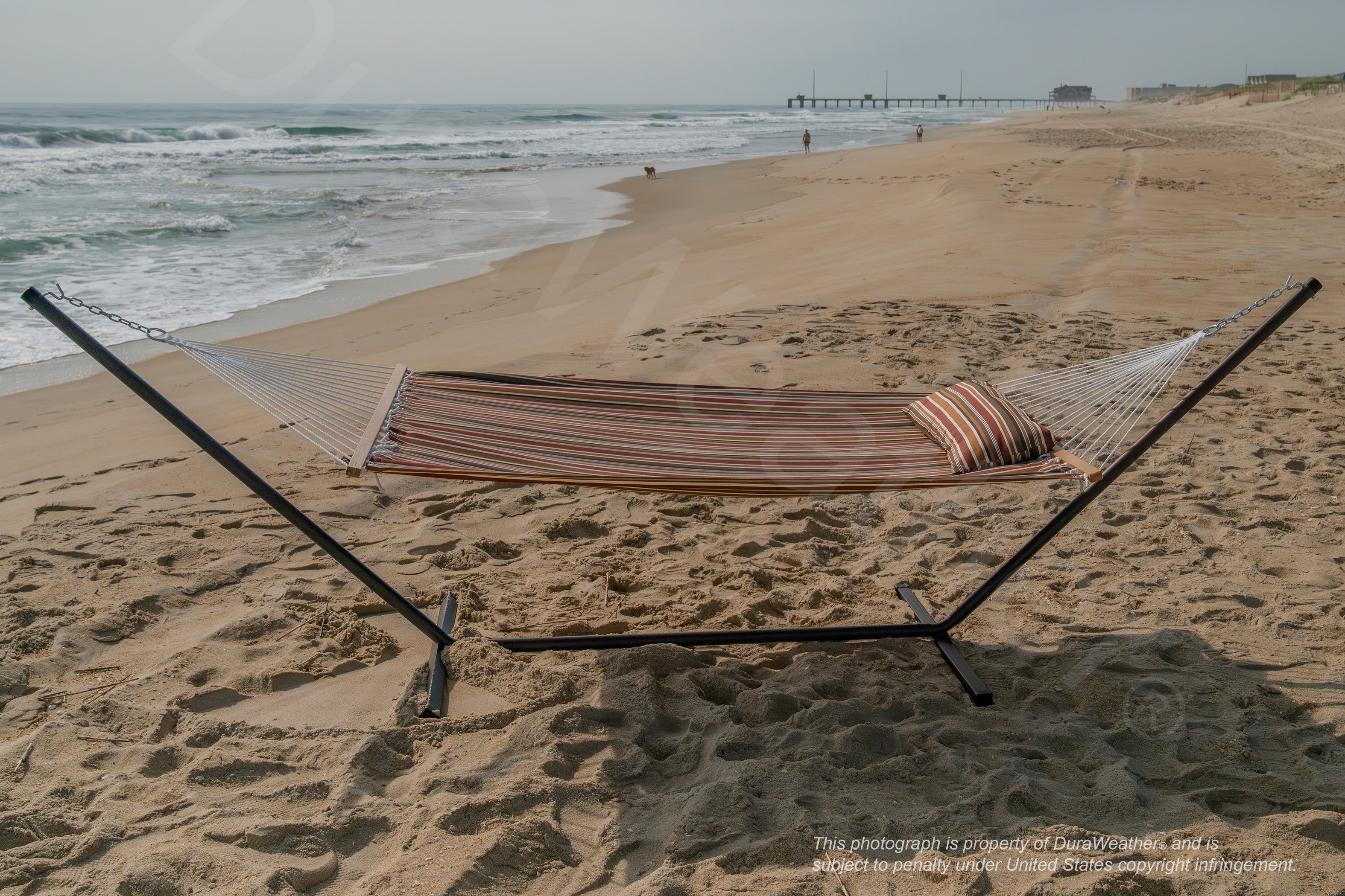 DURAWEATHER POLY® Hammock with Detachable Pillow in Sunbrella Fabrics