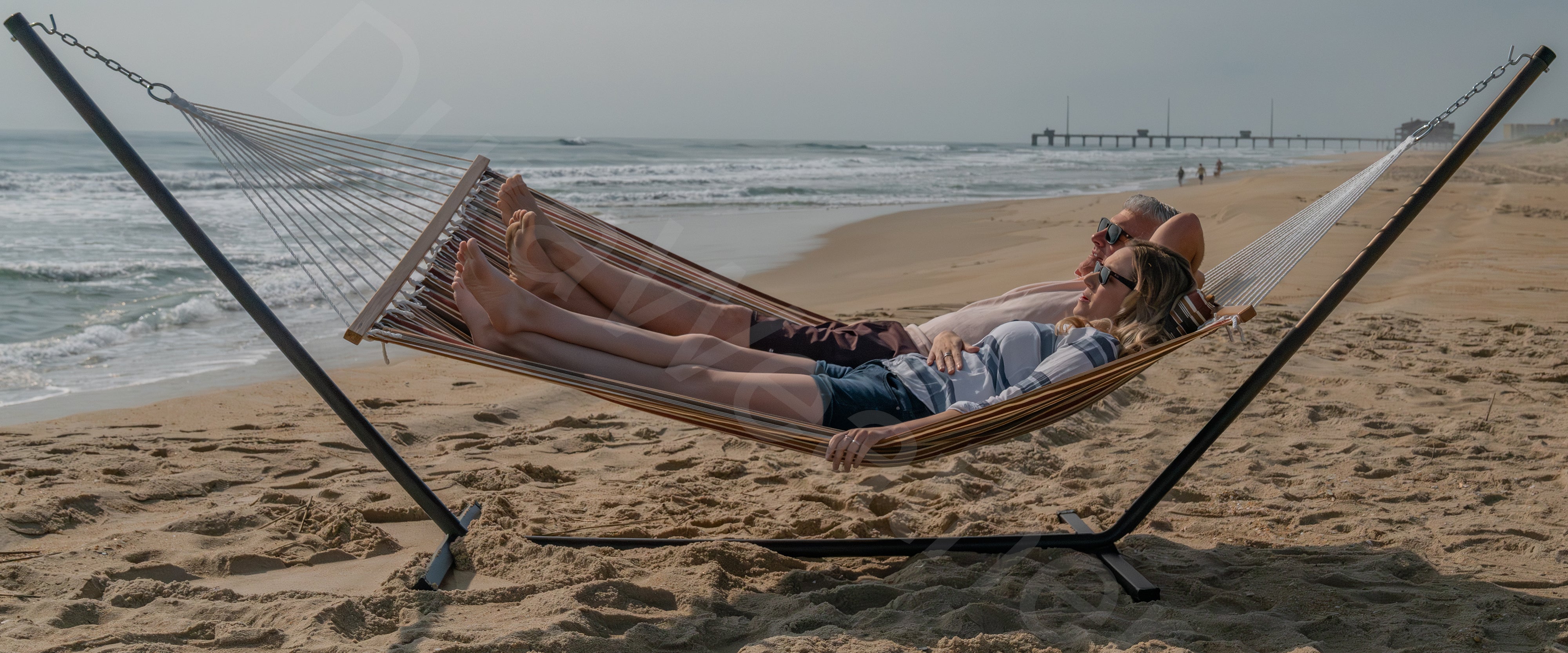 DURAWEATHER POLY® Hammock with Detachable Pillow in Sunbrella Fabrics