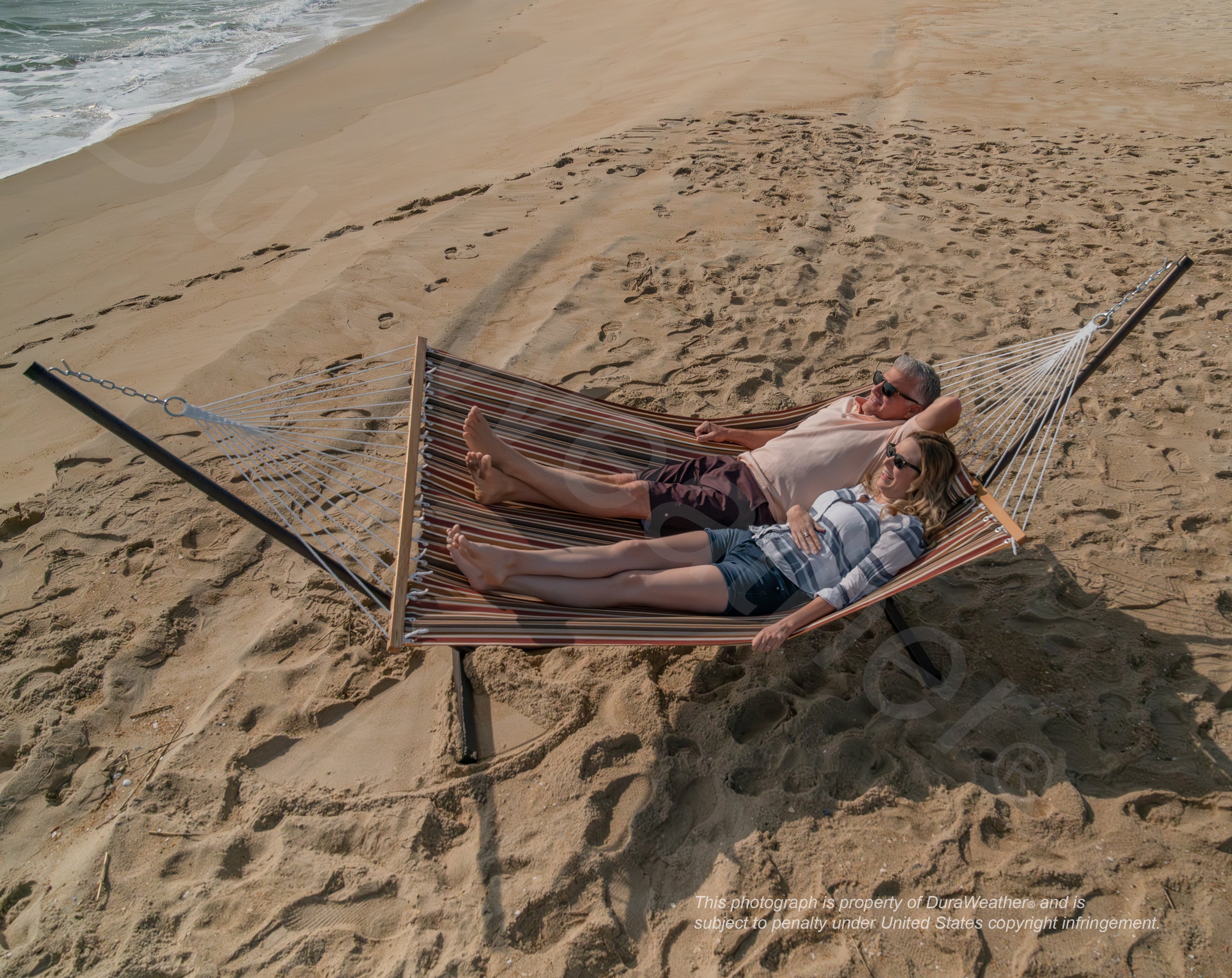 DURAWEATHER POLY® Hammock with Detachable Pillow in Sunbrella Fabrics