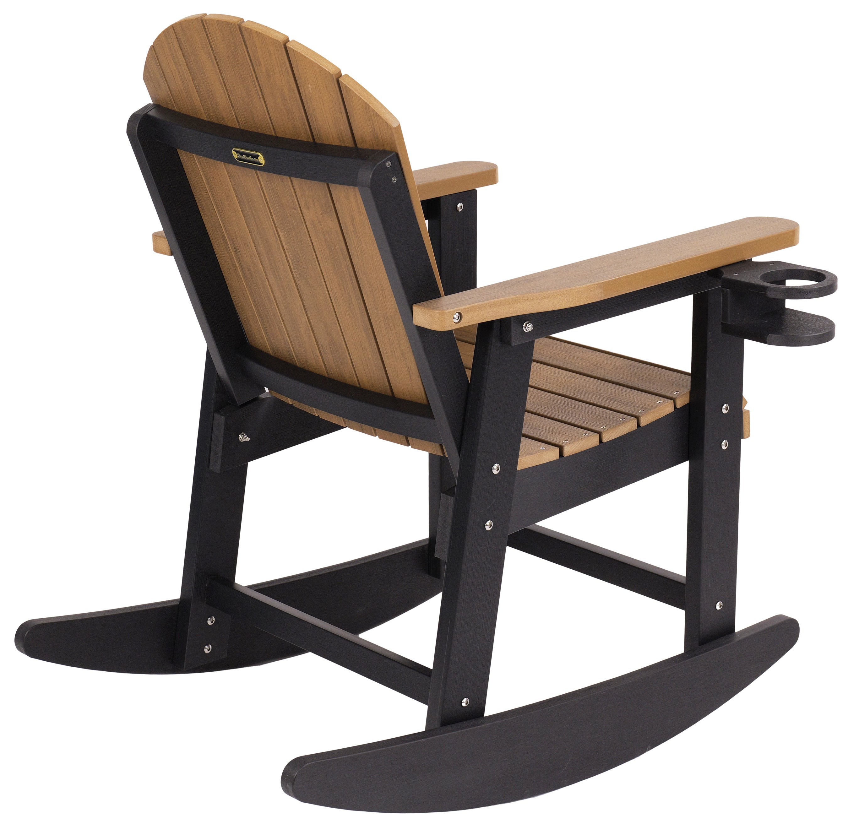 DURAWEATHR POLY® Adirondack Porch Rocker With Wine & Cup Holders