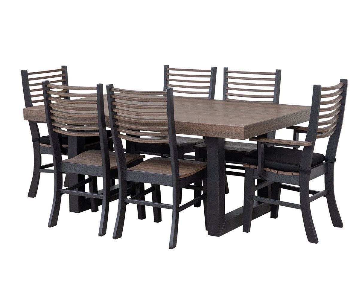 7-Piece Crystal Dining Set - New