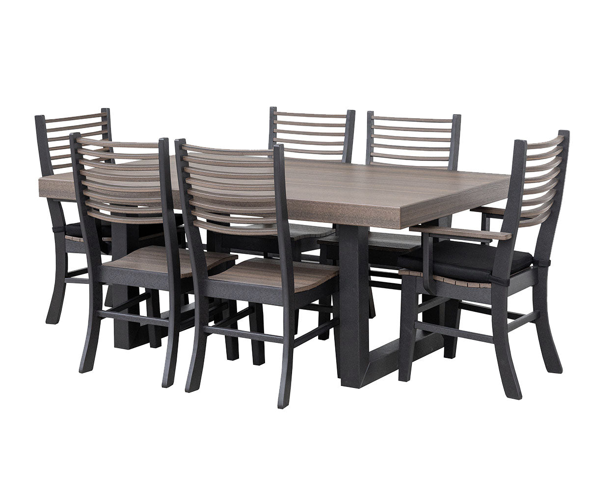 7-Piece Crystal Dining Set - New