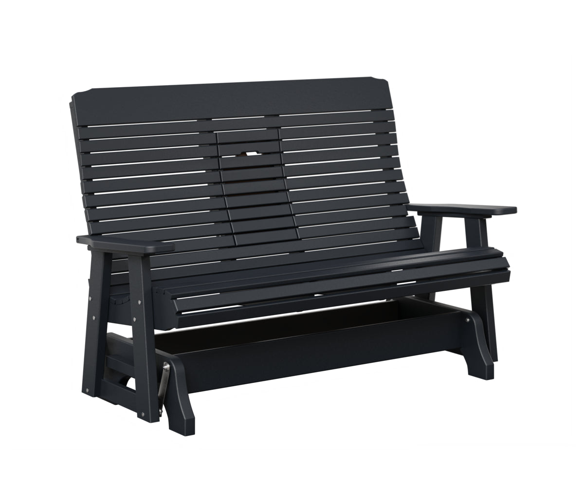 Traditional Loveseat Glider With Flip Down Console