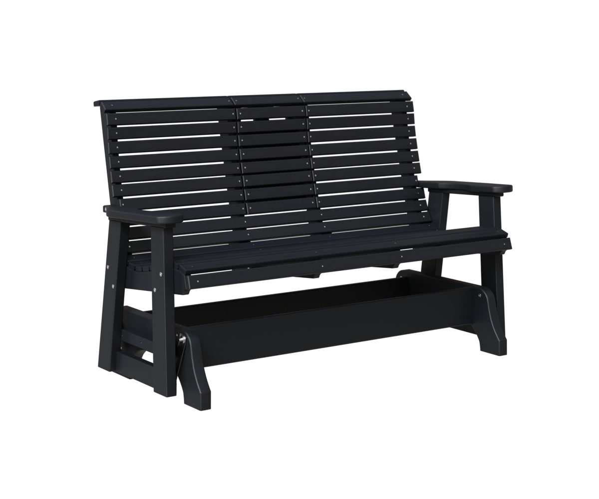 Classic 5' Rollback Loveseat Glider With Flip Down Console