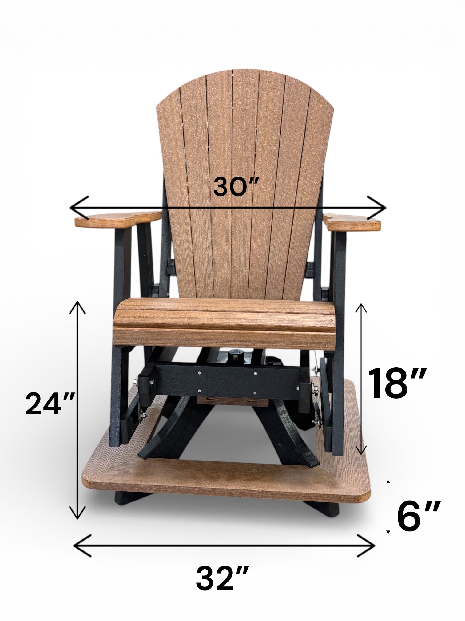 Lakeside Counter Swivel Adirondack Chair
