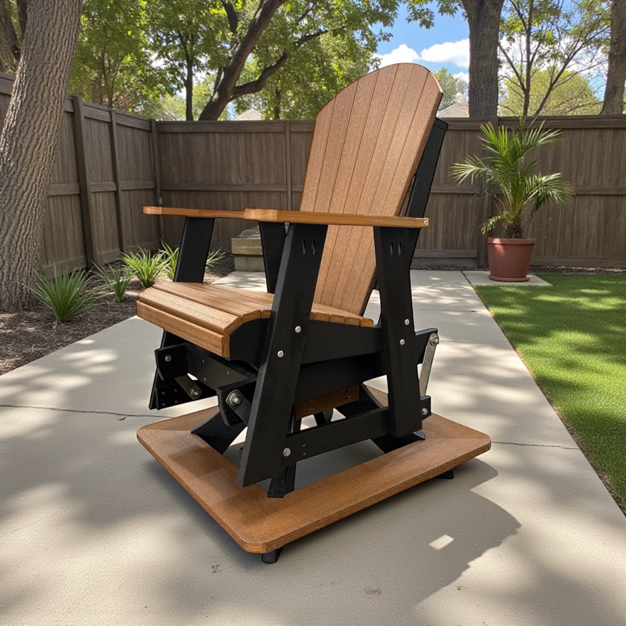 Lakeside Counter Swivel Adirondack Chair