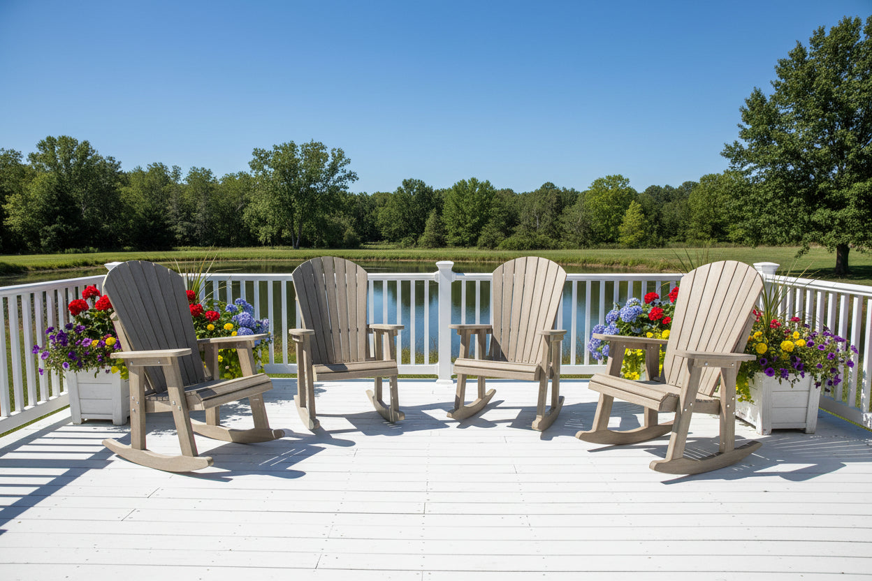 DURAWEATHER POLY® Adirondack Porch Rocker Lakeside