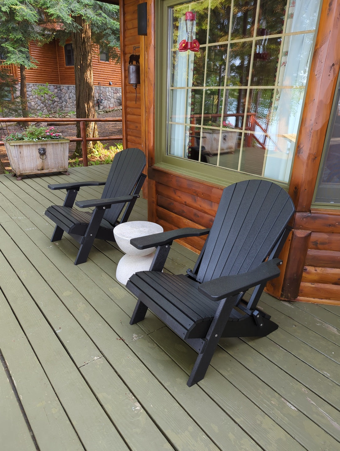 DURAWEATHER POLY® Folding Adirondack Chairs Set of 4 King-Size