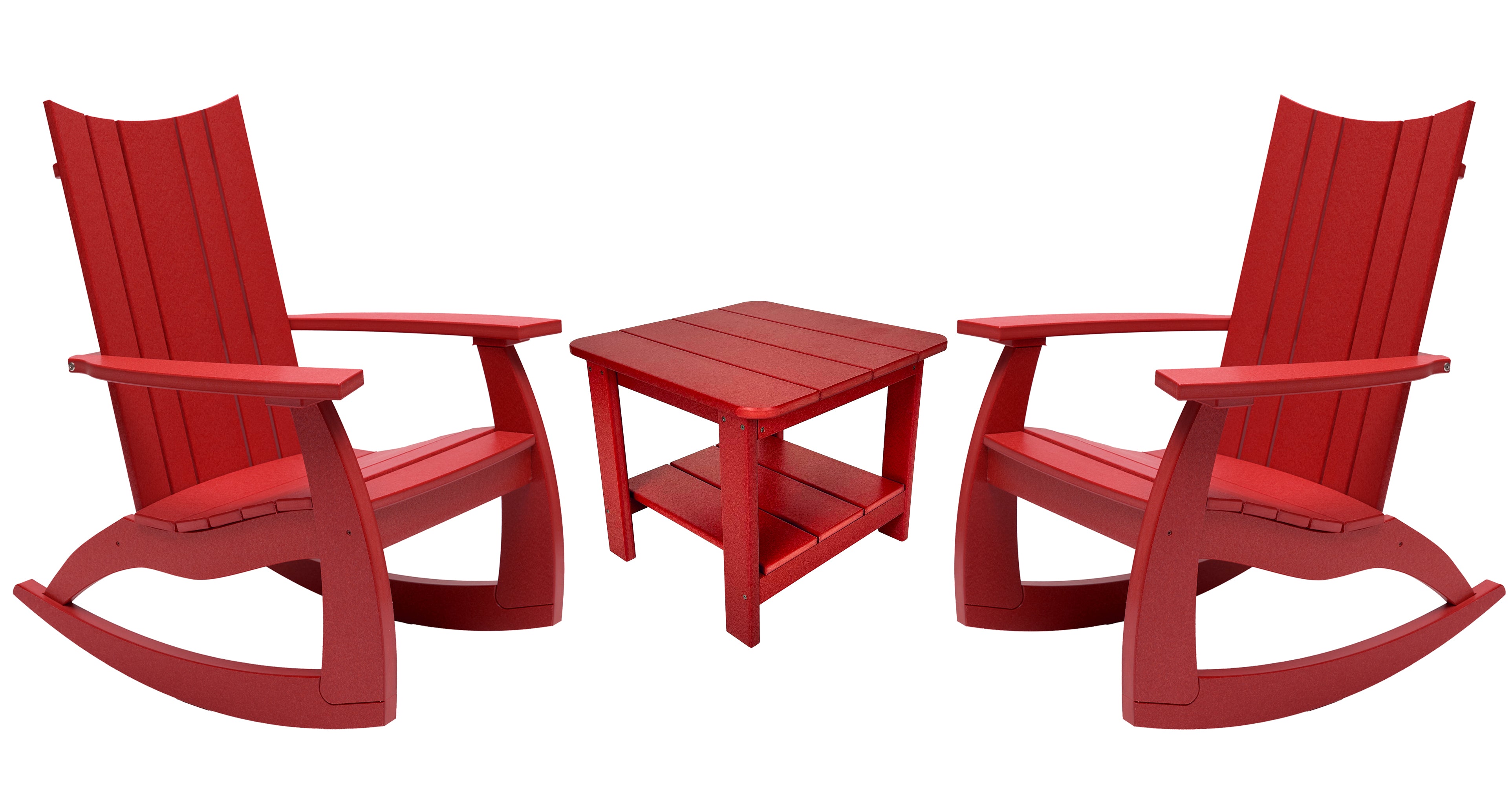 3-Piece Edge Modern Porch Rocker Set