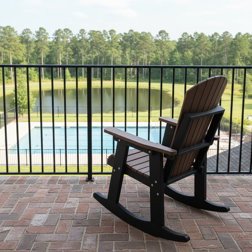 Set of 4 Adirondack Porch Rockers Lakeside Collection