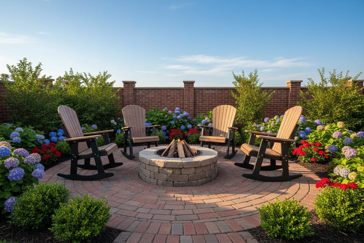Set of 4 Adirondack Porch Rockers Lakeside Collection