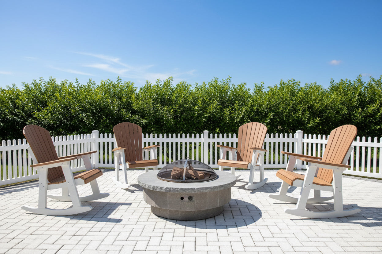 Set of 4 Adirondack Porch Rockers Lakeside Collection