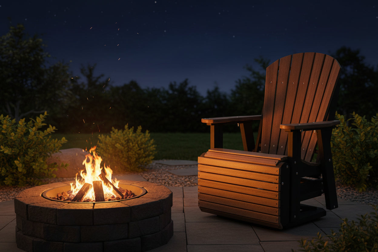 Swivel And Reclining  King Size Adirondack Chair