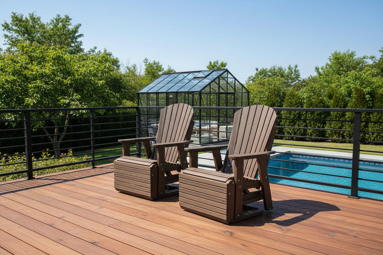 Swivel And Reclining  King Size Adirondack Chair