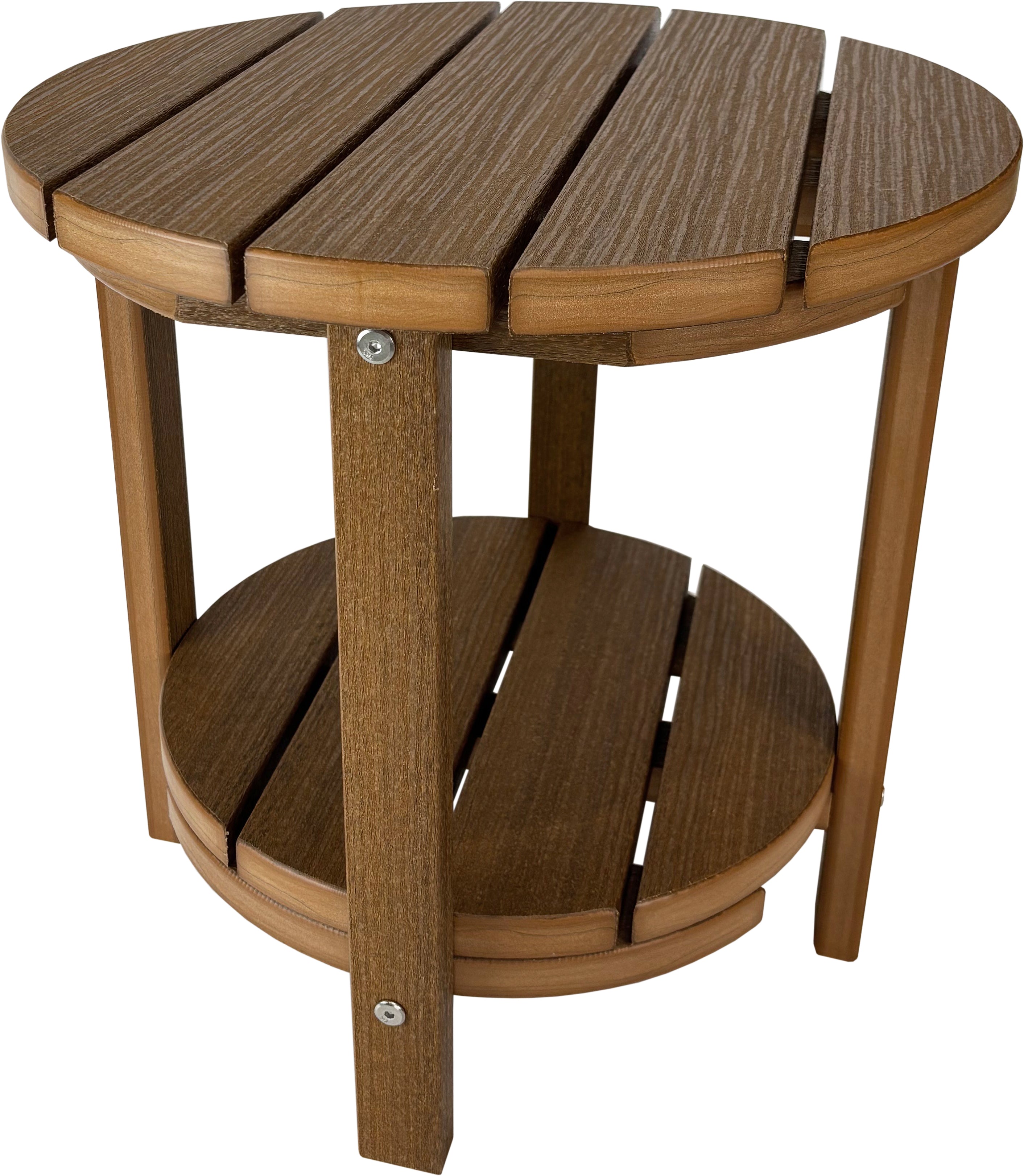 3-Piece Adirondack Swivel Gliders With Two Tier End Table