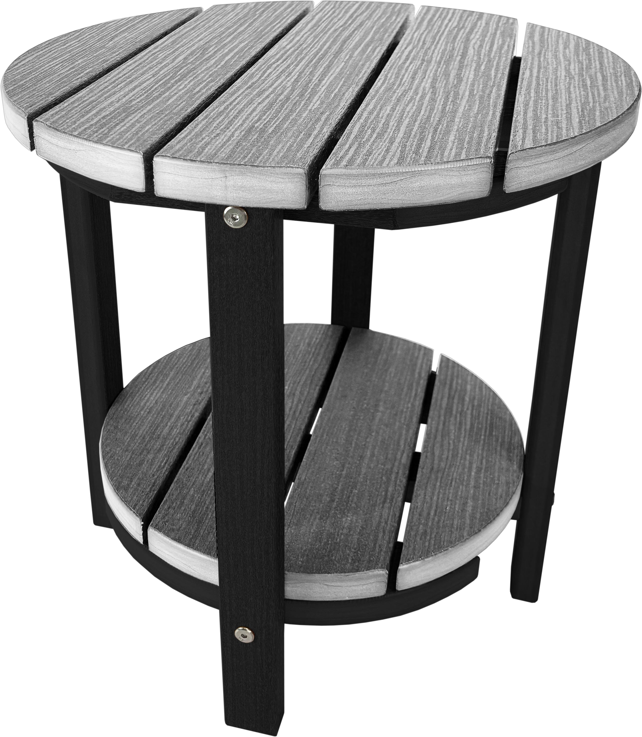 DURAWEATHER POLY® Side Table 18" Round Two Tier