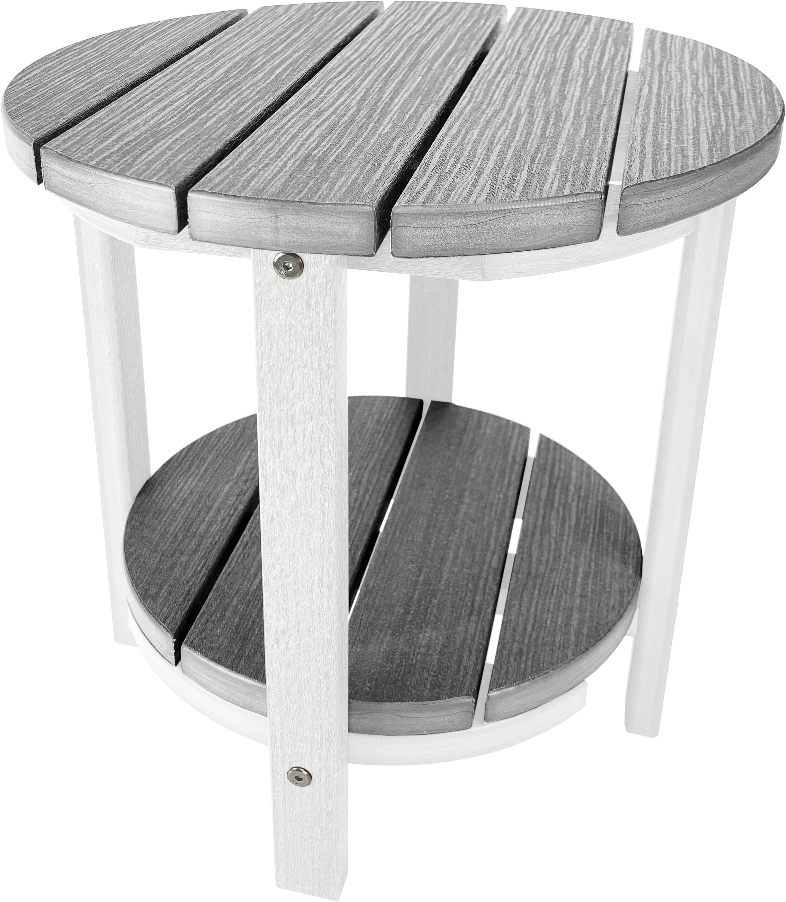 DURAWEATHER POLY® Side Table 18" Round Two Tier