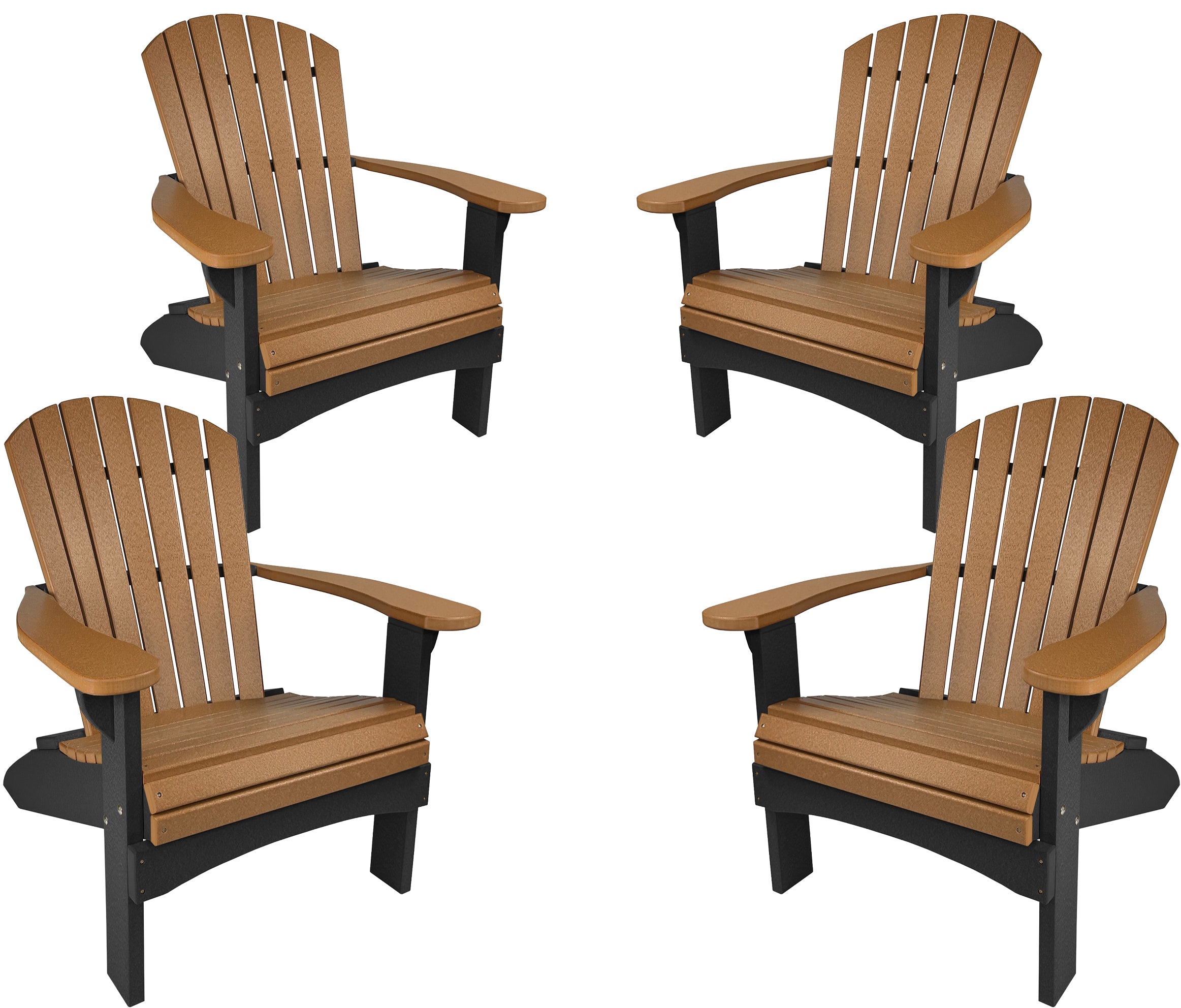 Set of 4 Adirondack Chairs Original King Size
